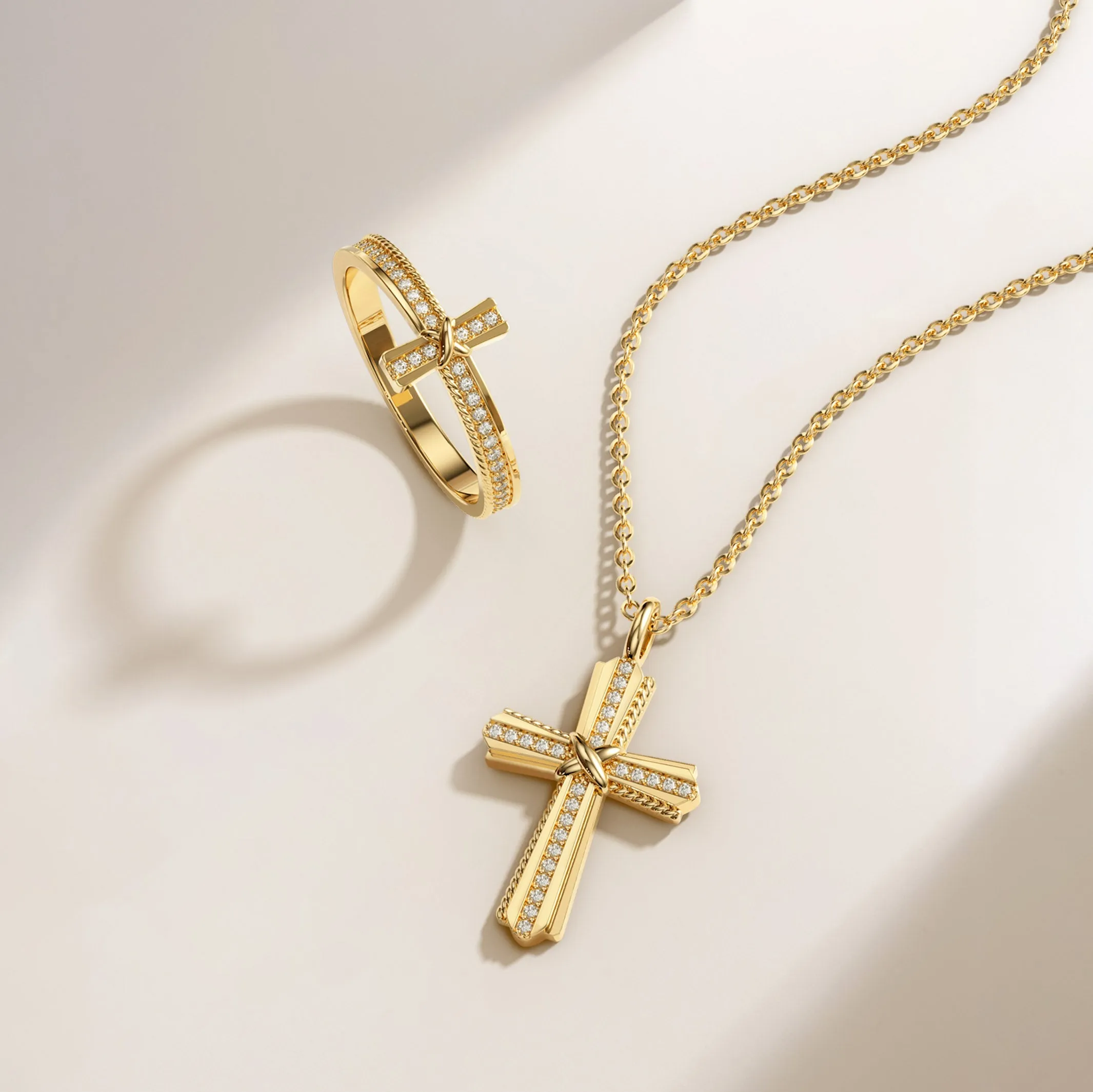 Cord X Cross Necklace sold by Vanimy Jewelry product image thumbnail 4