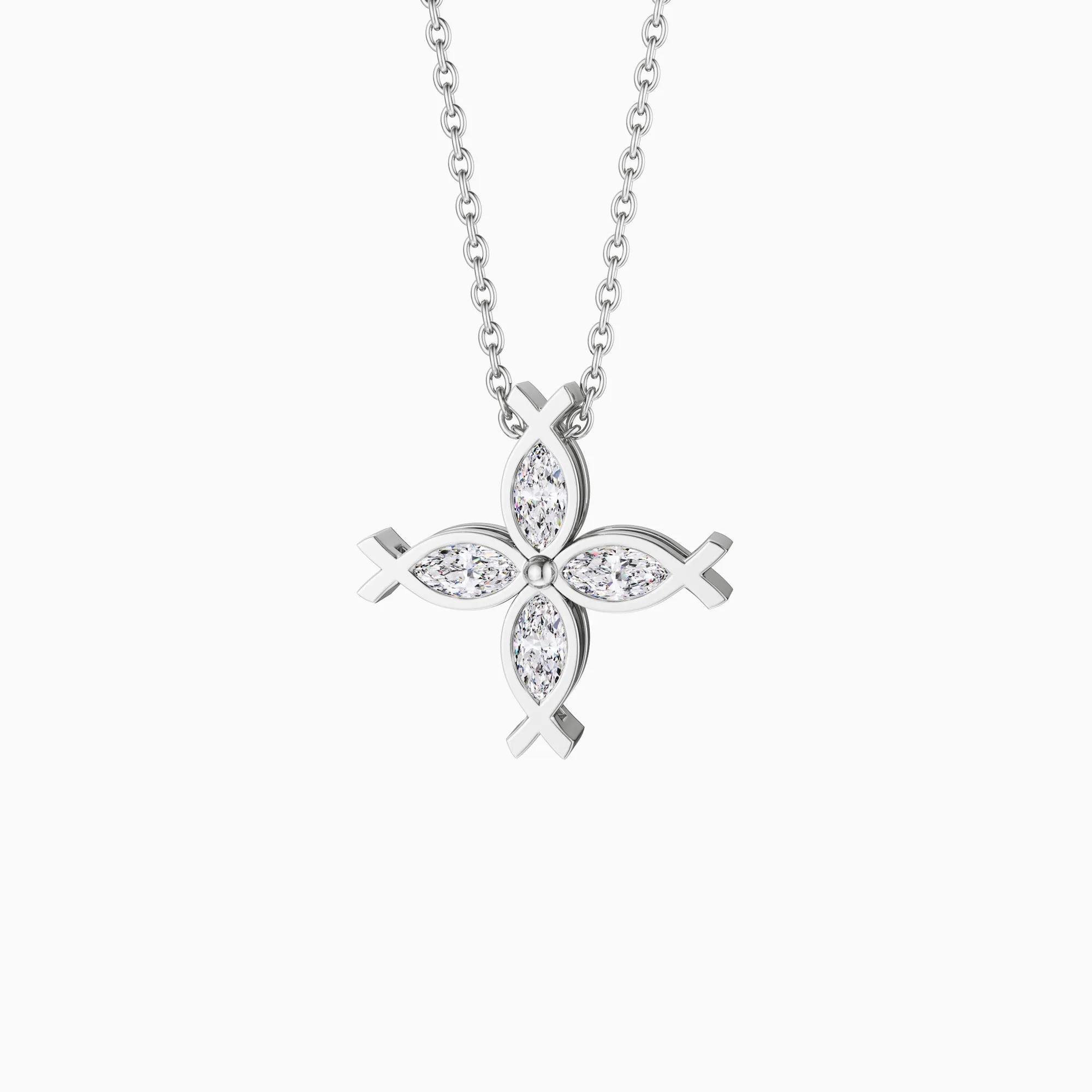 Ichthys Cross Pendant Necklace sold by Vanimy Jewelry product image thumbnail 5