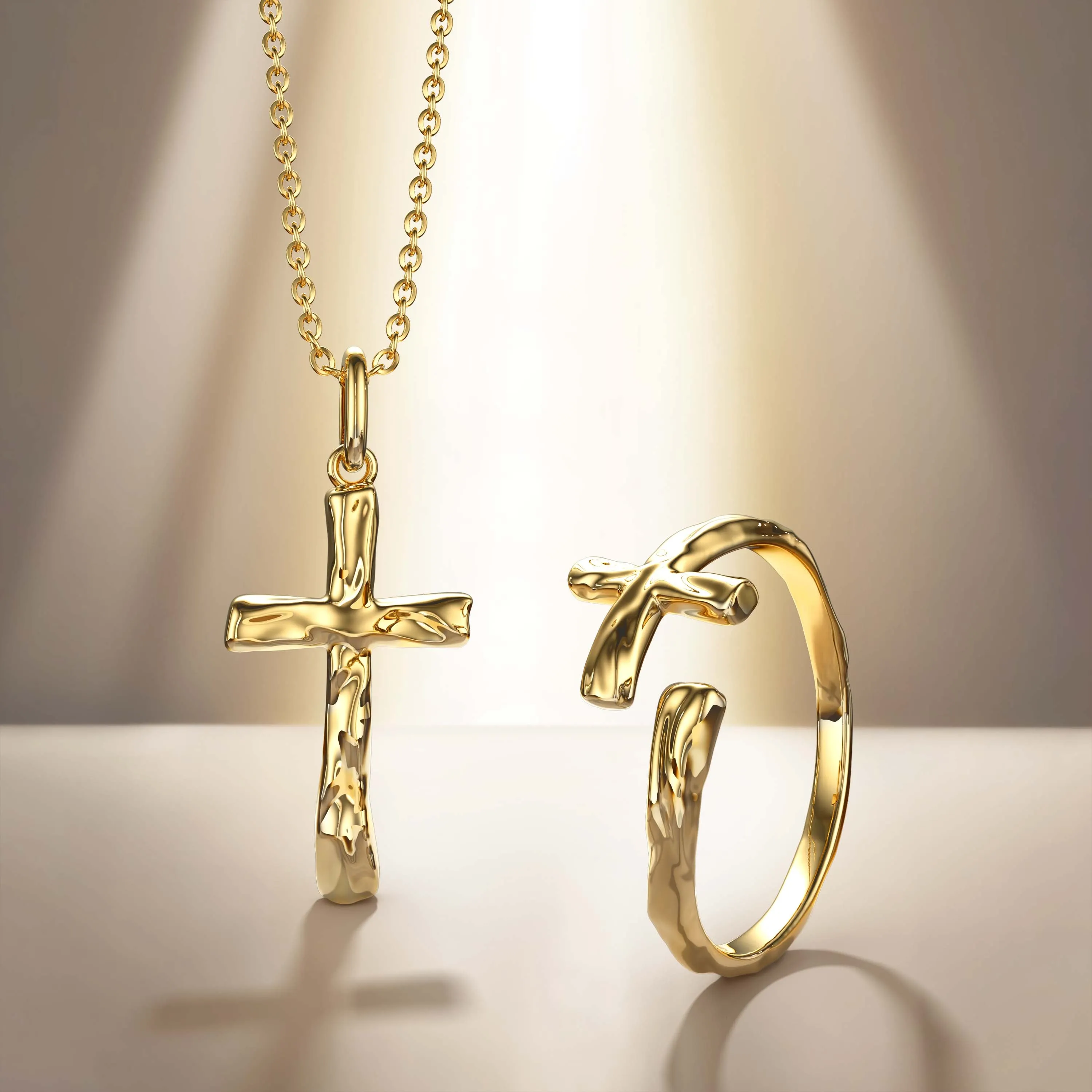 Liquid Open Cross Ring sold by Vanimy Jewelry product image thumbnail 5