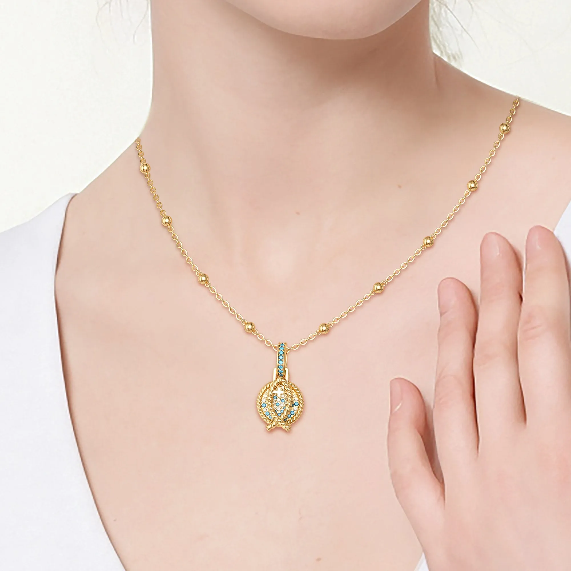 Gradient Jesus Fish Necklace sold by Vanimy Jewelry product image thumbnail 2