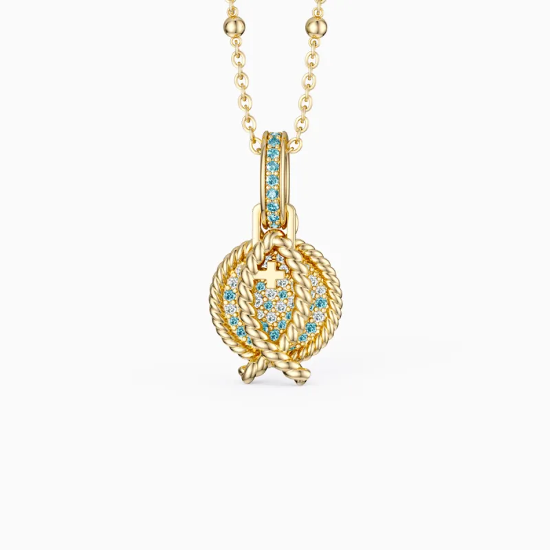 Gradient Jesus Fish Necklace sold by Vanimy Jewelry