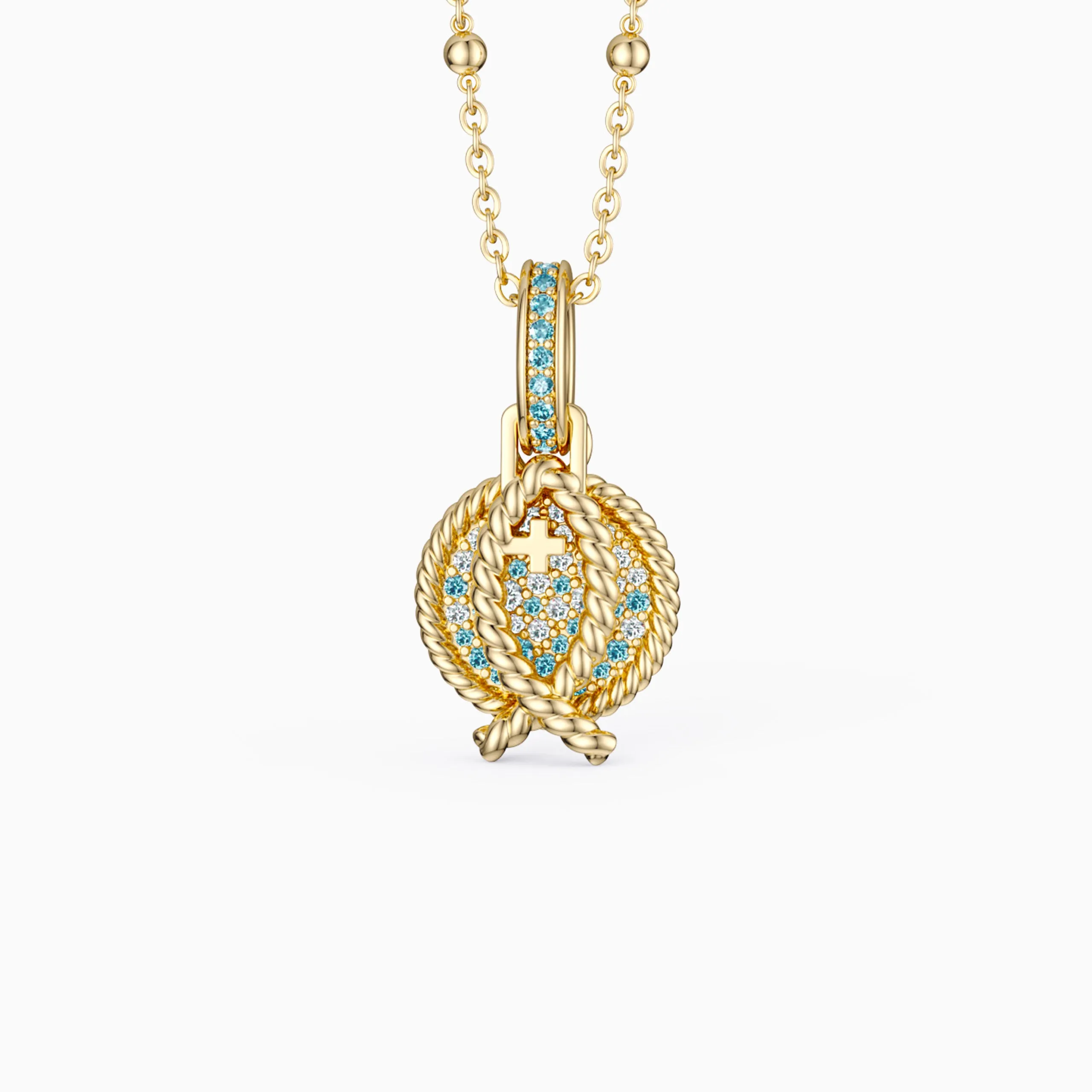 Gradient Jesus Fish Necklace sold by Vanimy Jewelry