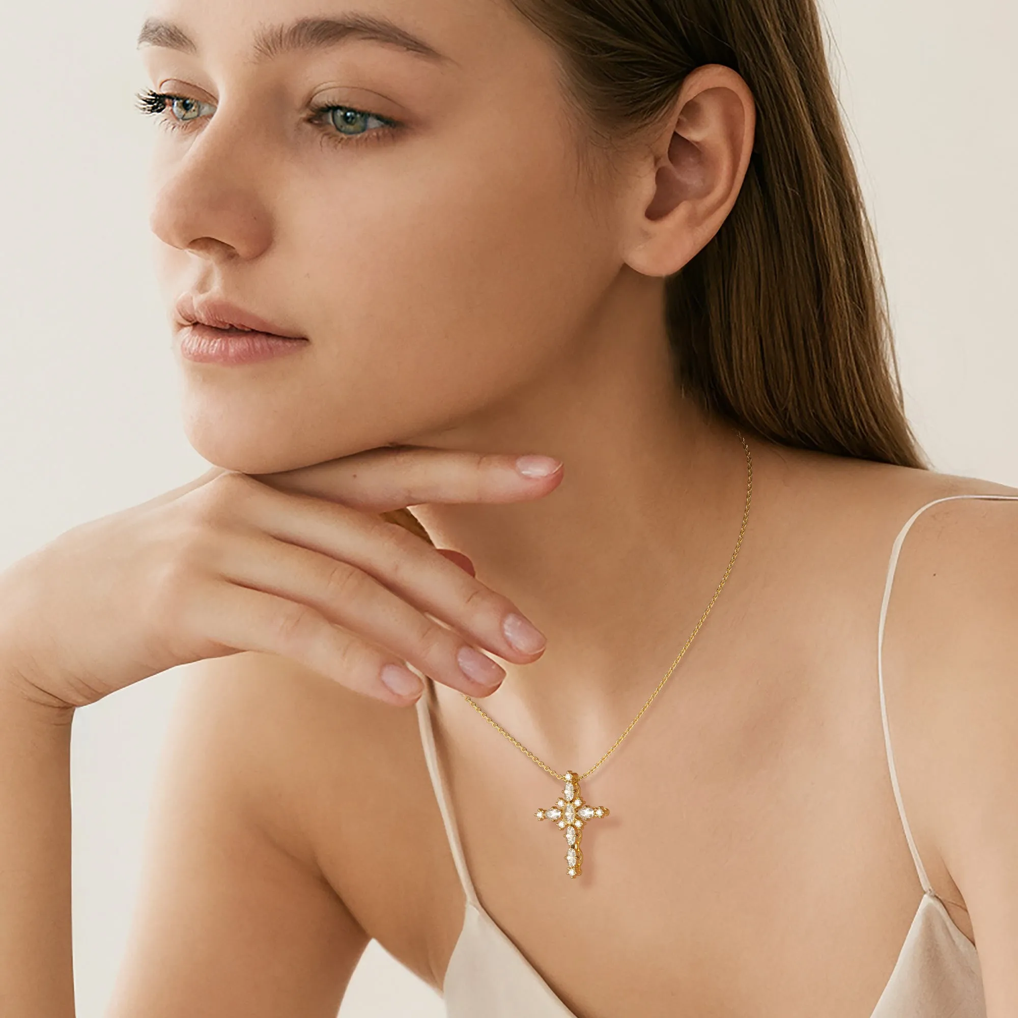 Byzantine Cross Amulet Pendant Necklace sold by Vanimy Jewelry product image thumbnail 3