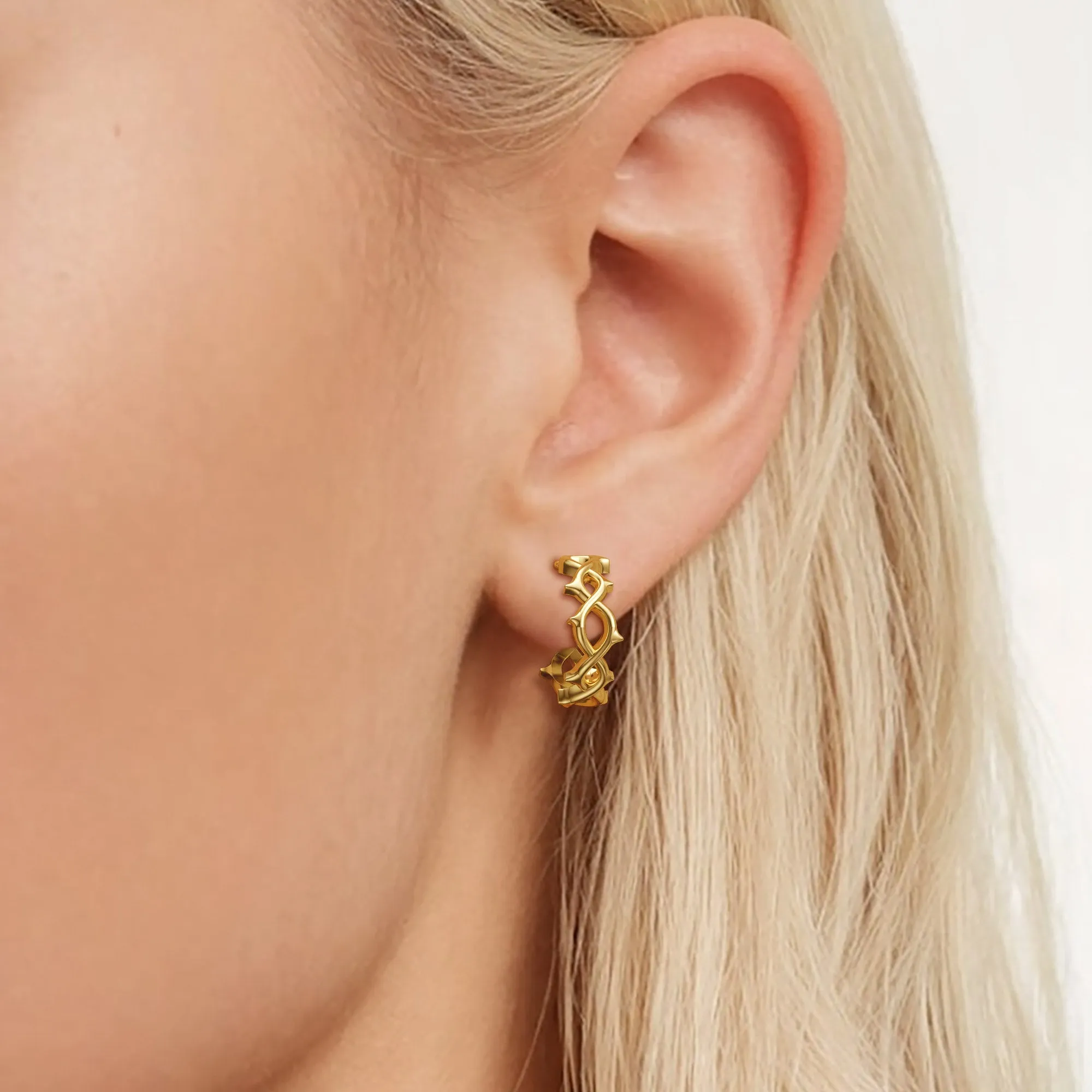 Thorns Hoop Earrings sold by Vanimy Jewelry product image thumbnail 2
