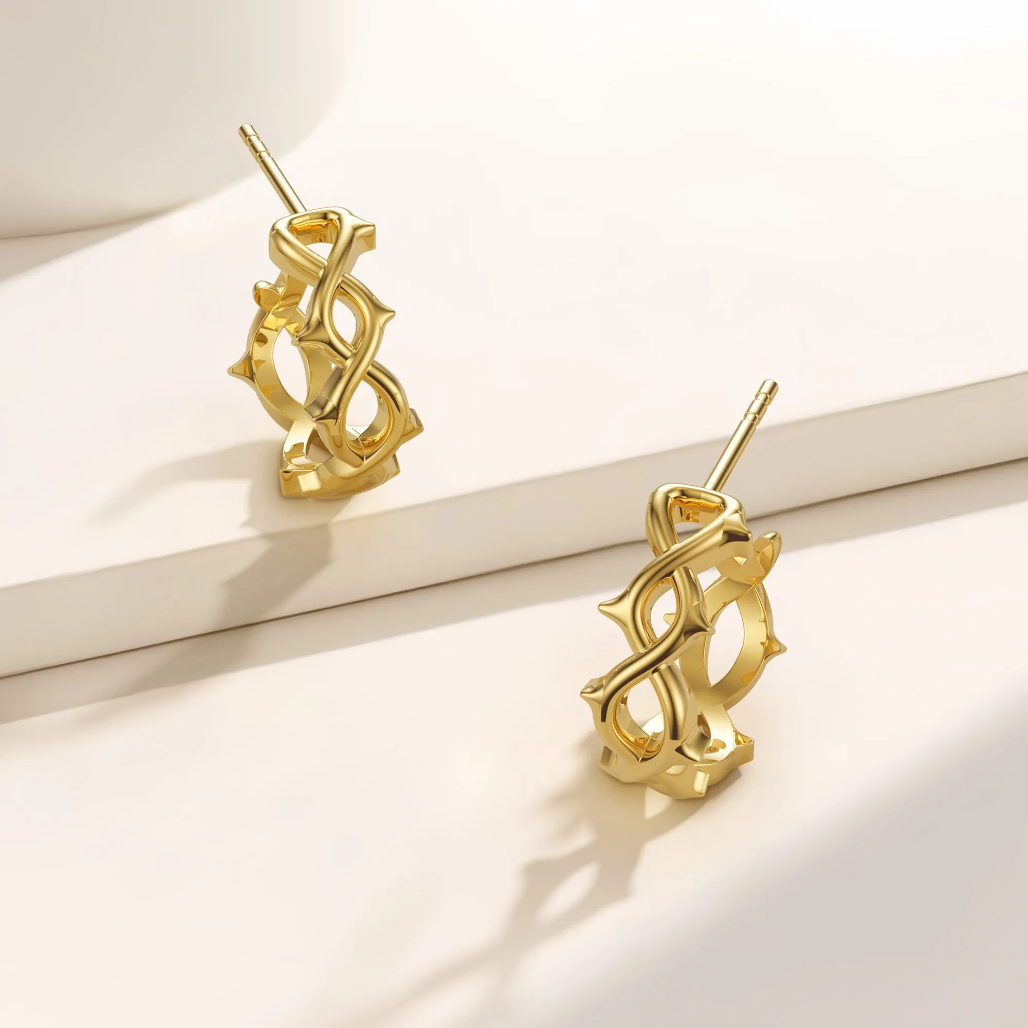 Thorns Hoop Earrings sold by Vanimy Jewelry product image thumbnail 4