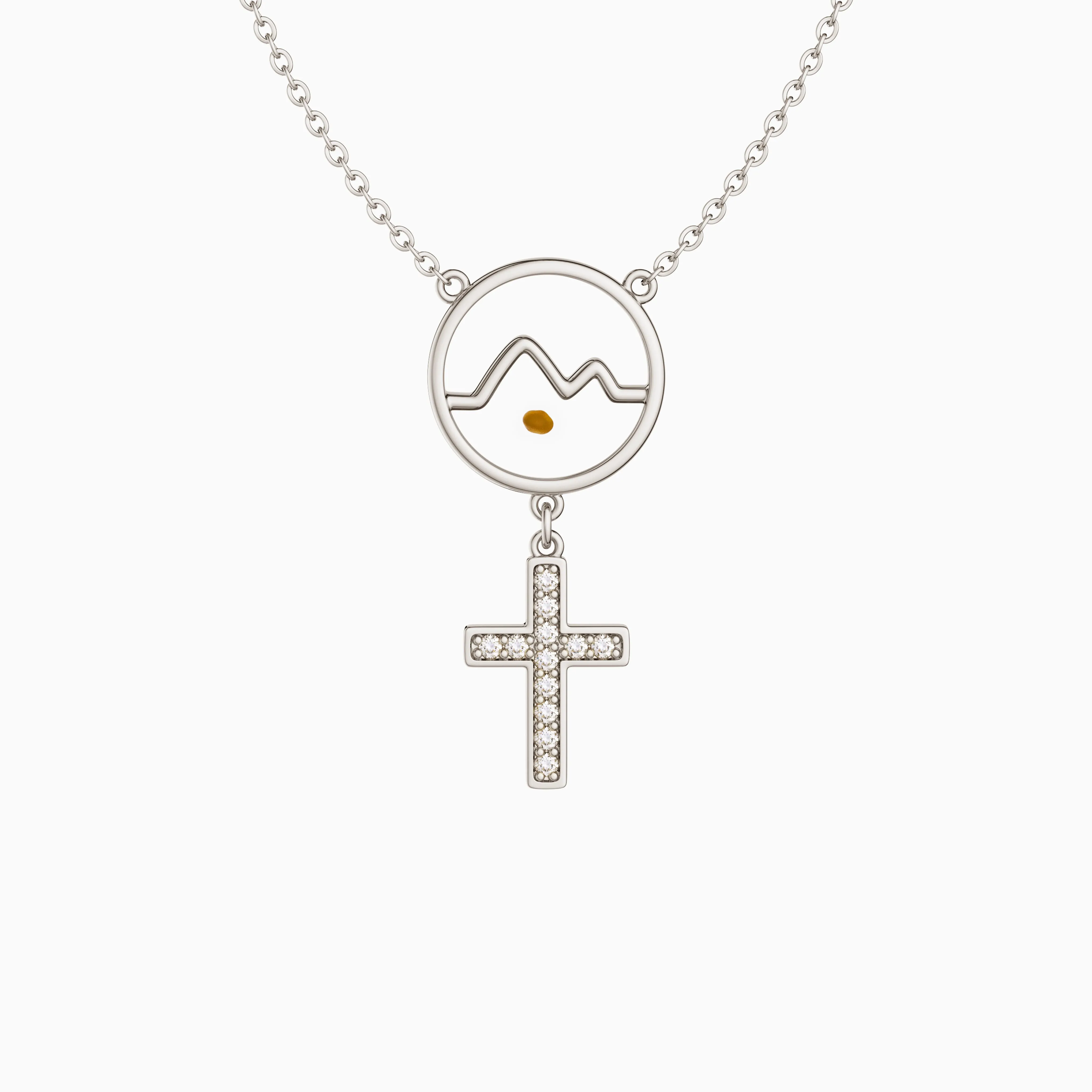 Cross Mustard Seed Necklace sold by Vanimy Jewelry product image thumbnail 4