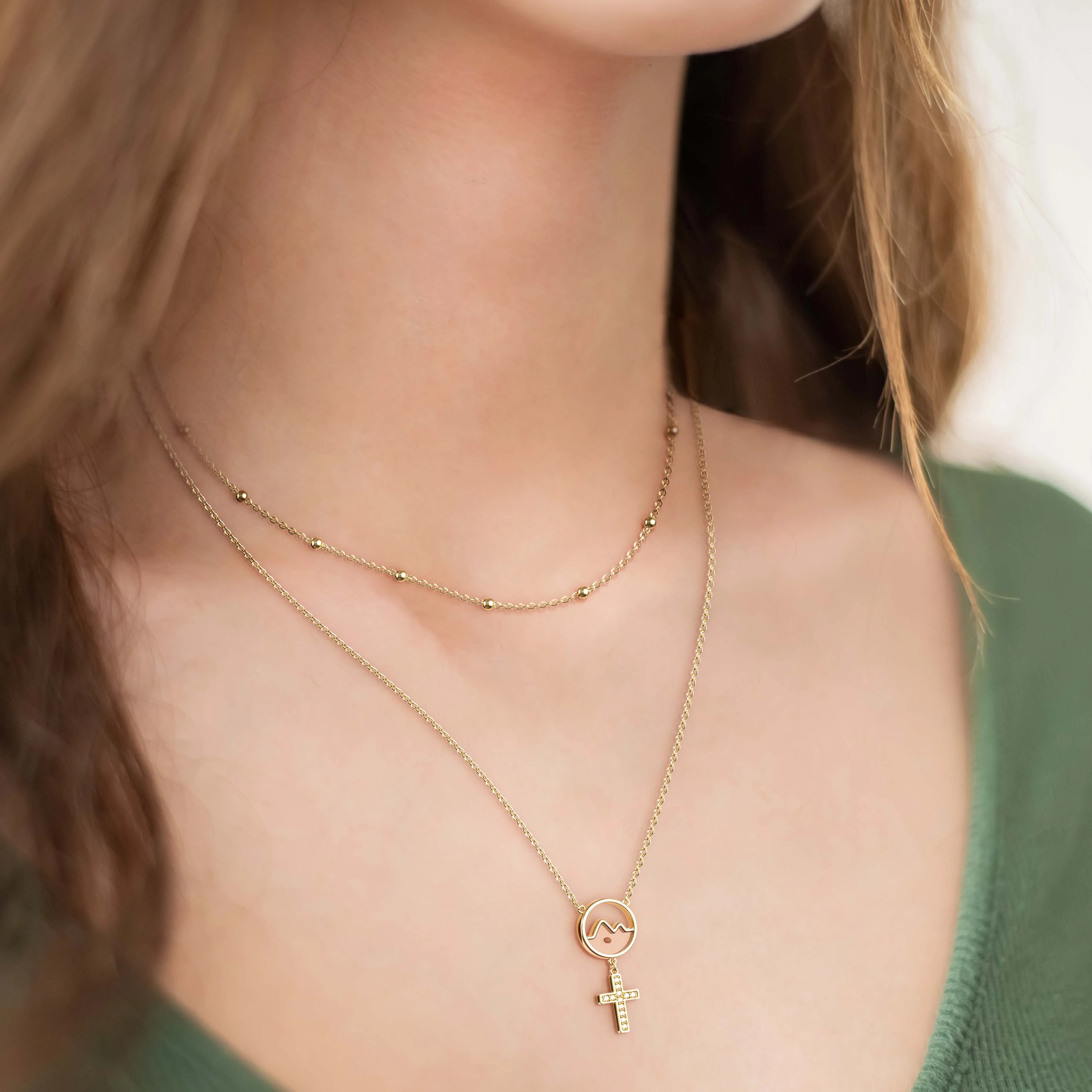 Cross Mustard Seed Necklace sold by Vanimy Jewelry product image thumbnail 3