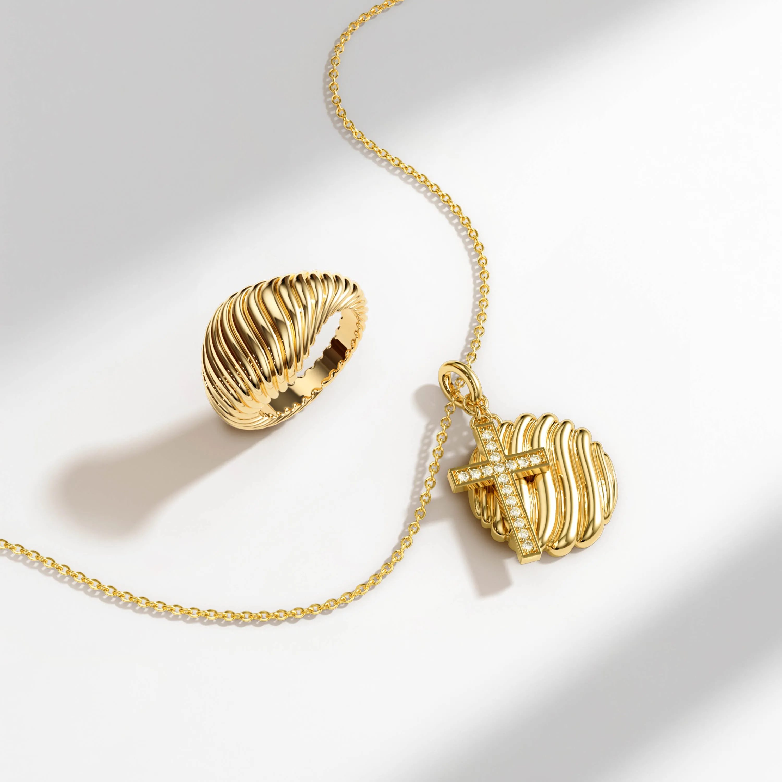 Cross Contour Ring sold by Vanimy Jewelry product image thumbnail 4