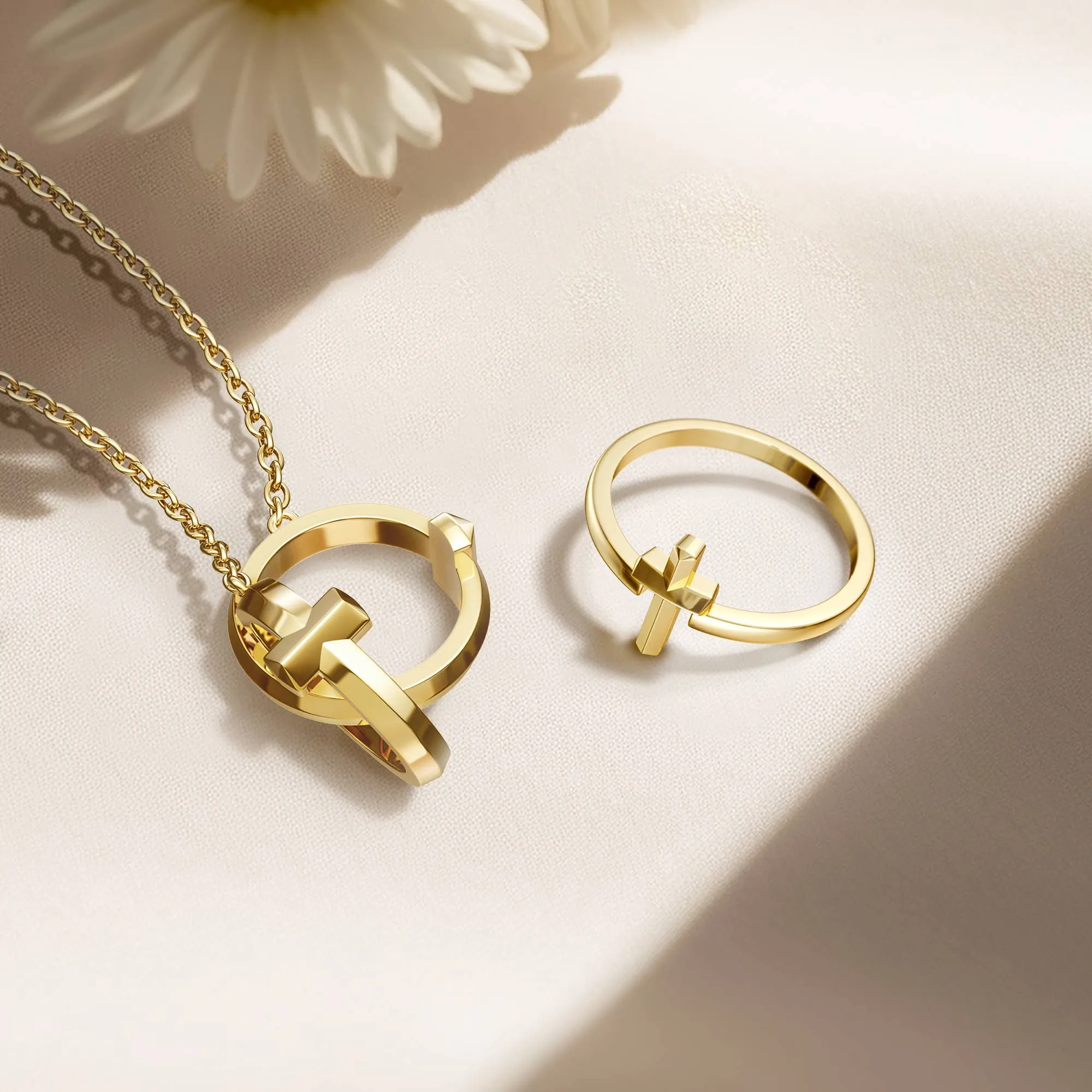 Minimalist Cross Symbol Ring sold by Vanimy Jewelry product image thumbnail 3