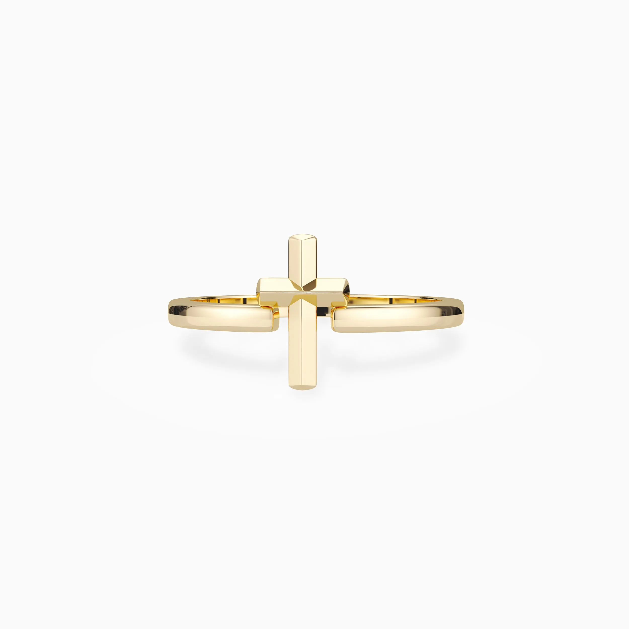 Minimalist Cross Symbol Ring sold by Vanimy Jewelry