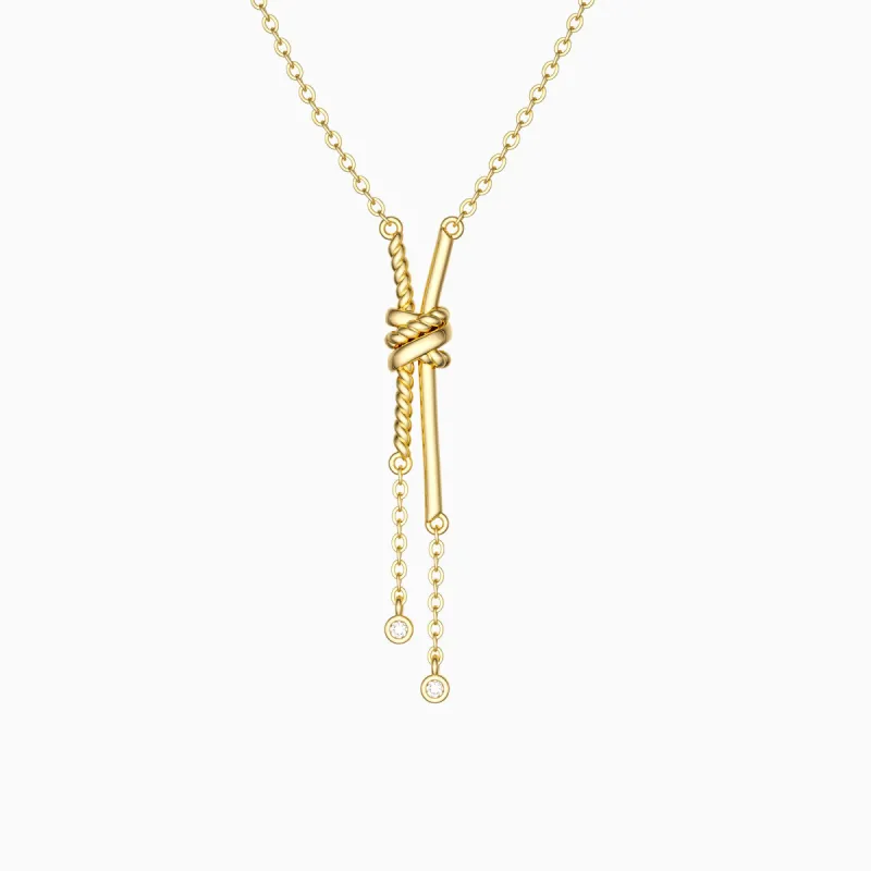 Entangled Knot Necklace sold by Vanimy Jewelry