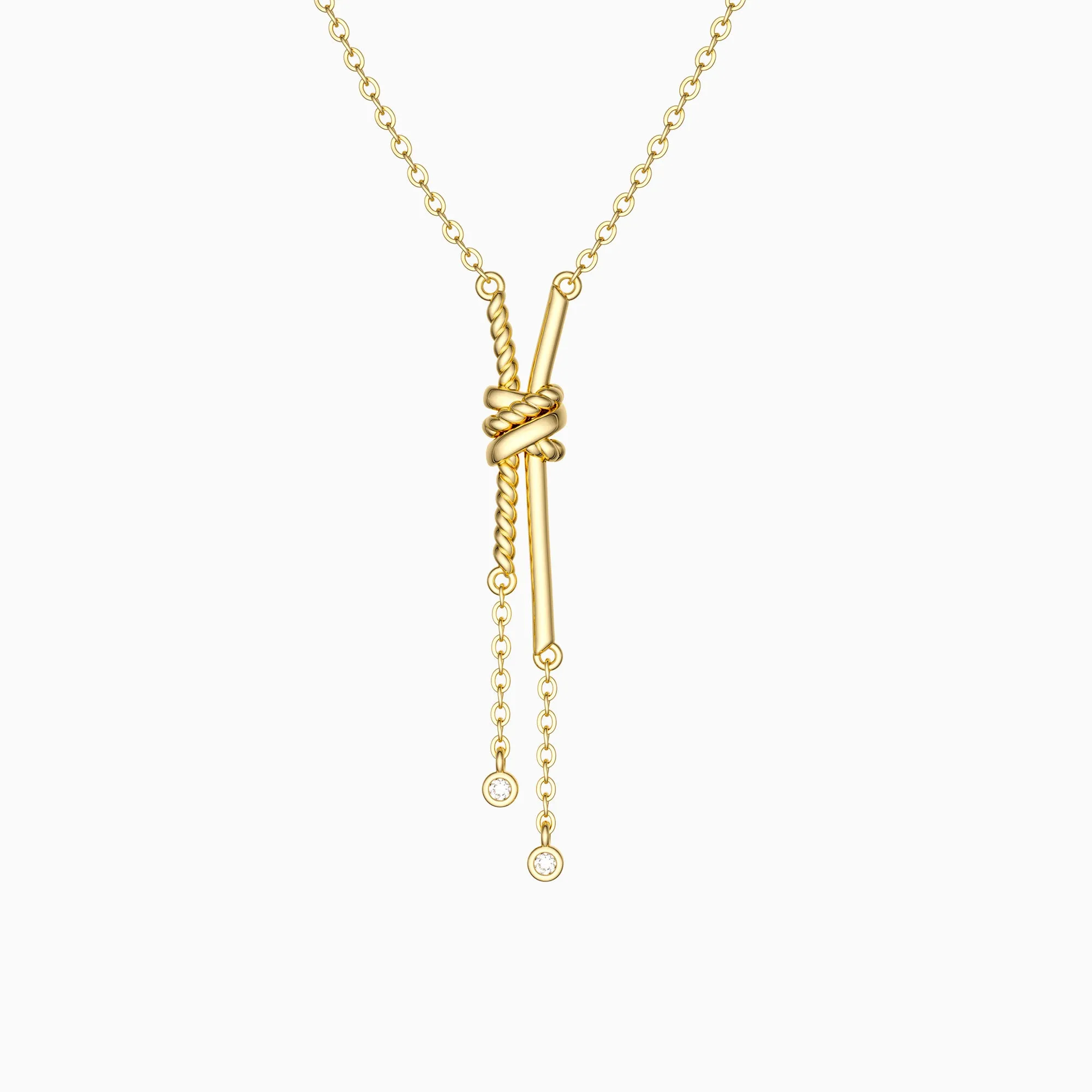 Entangled Knot Necklace sold by Vanimy Jewelry