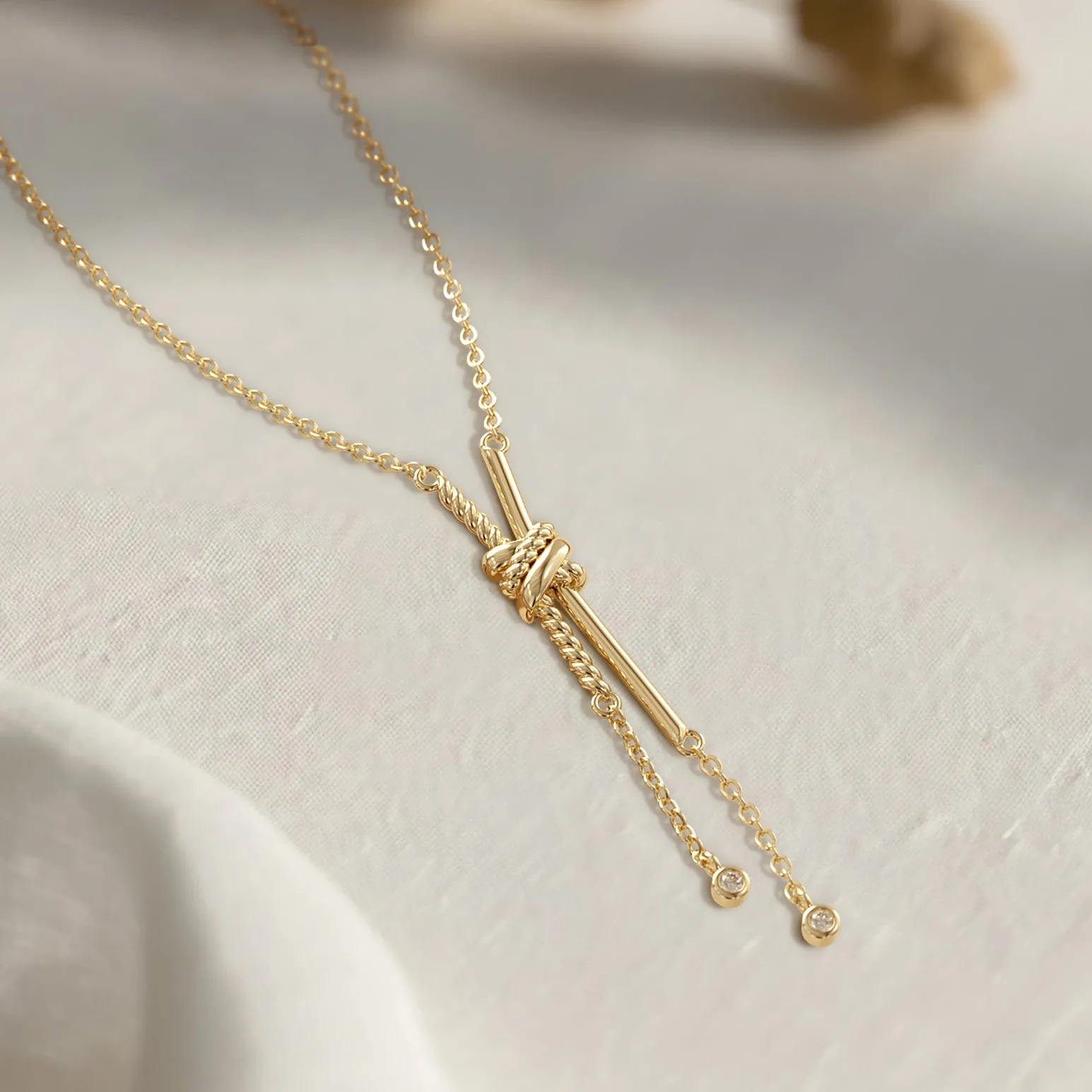 Entangled Knot Necklace sold by Vanimy Jewelry product image thumbnail 4