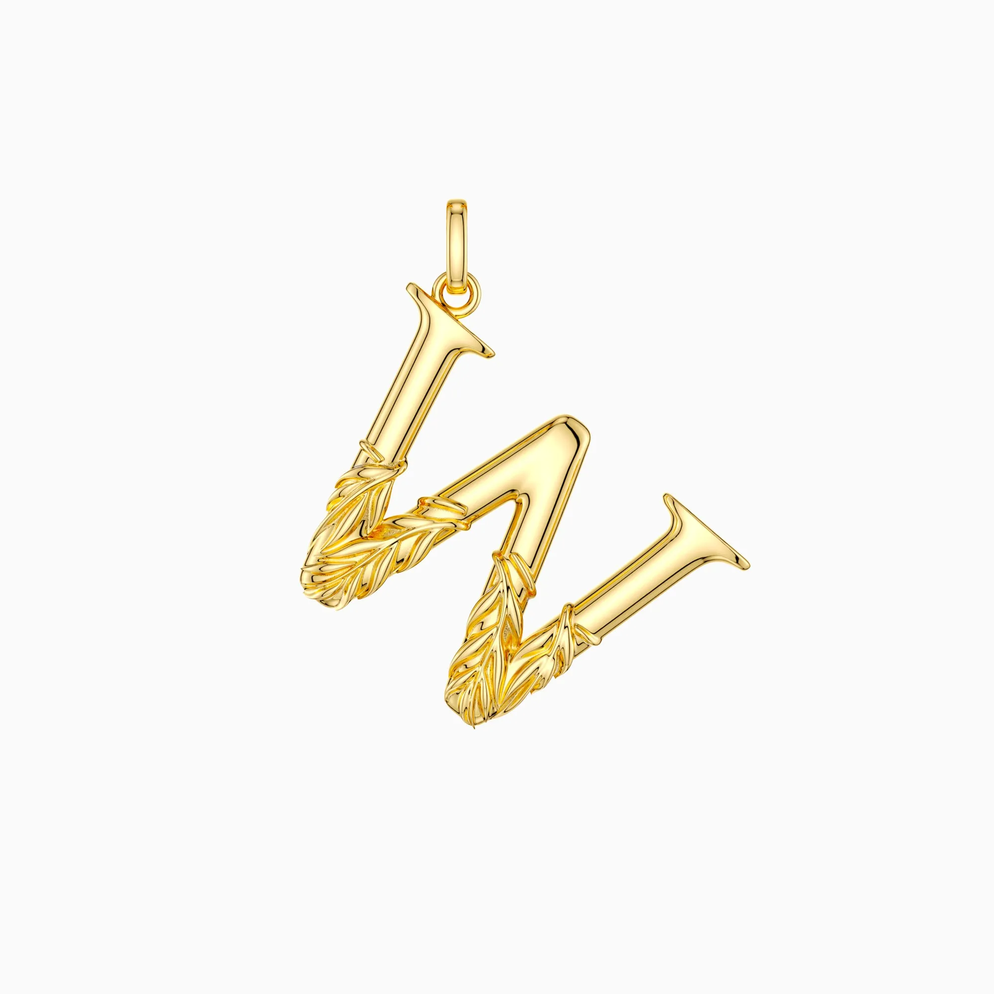 Willow Blossom Letter W Pendant sold by Vanimy Jewelry