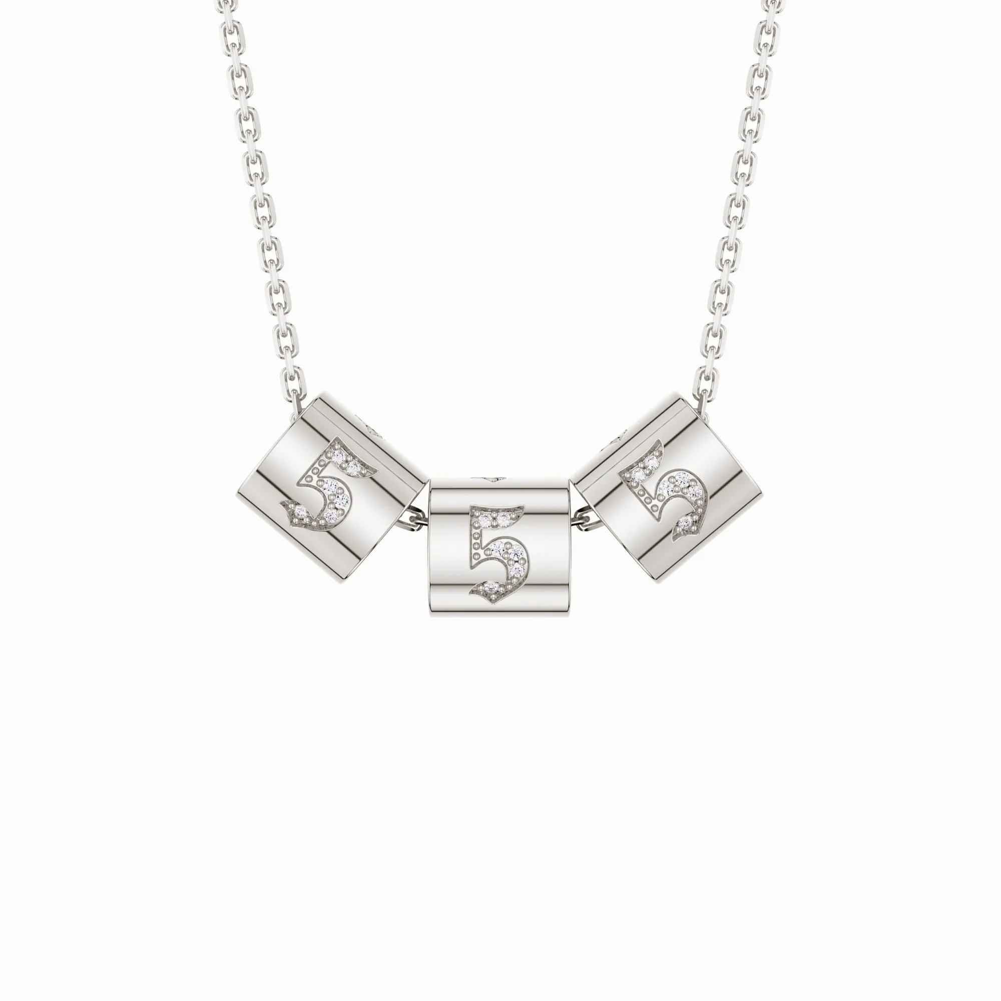 Angel Number 555 Bead Pendant Necklace sold by Vanimy Jewelry product image thumbnail 5