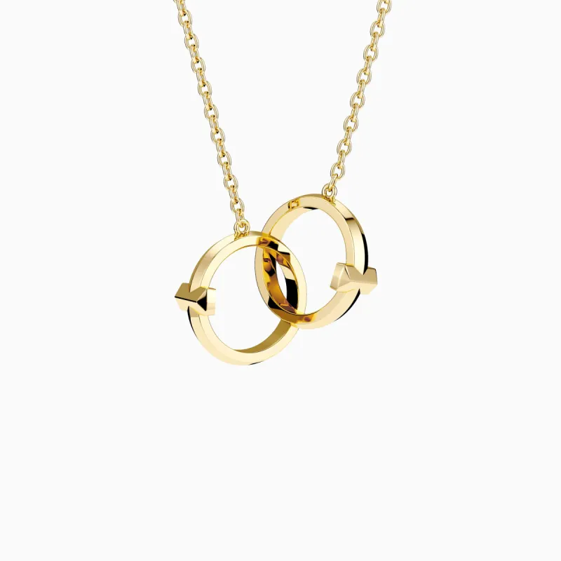 Interlocking Infinite Circular Cross Necklace sold by Vanimy Jewelry