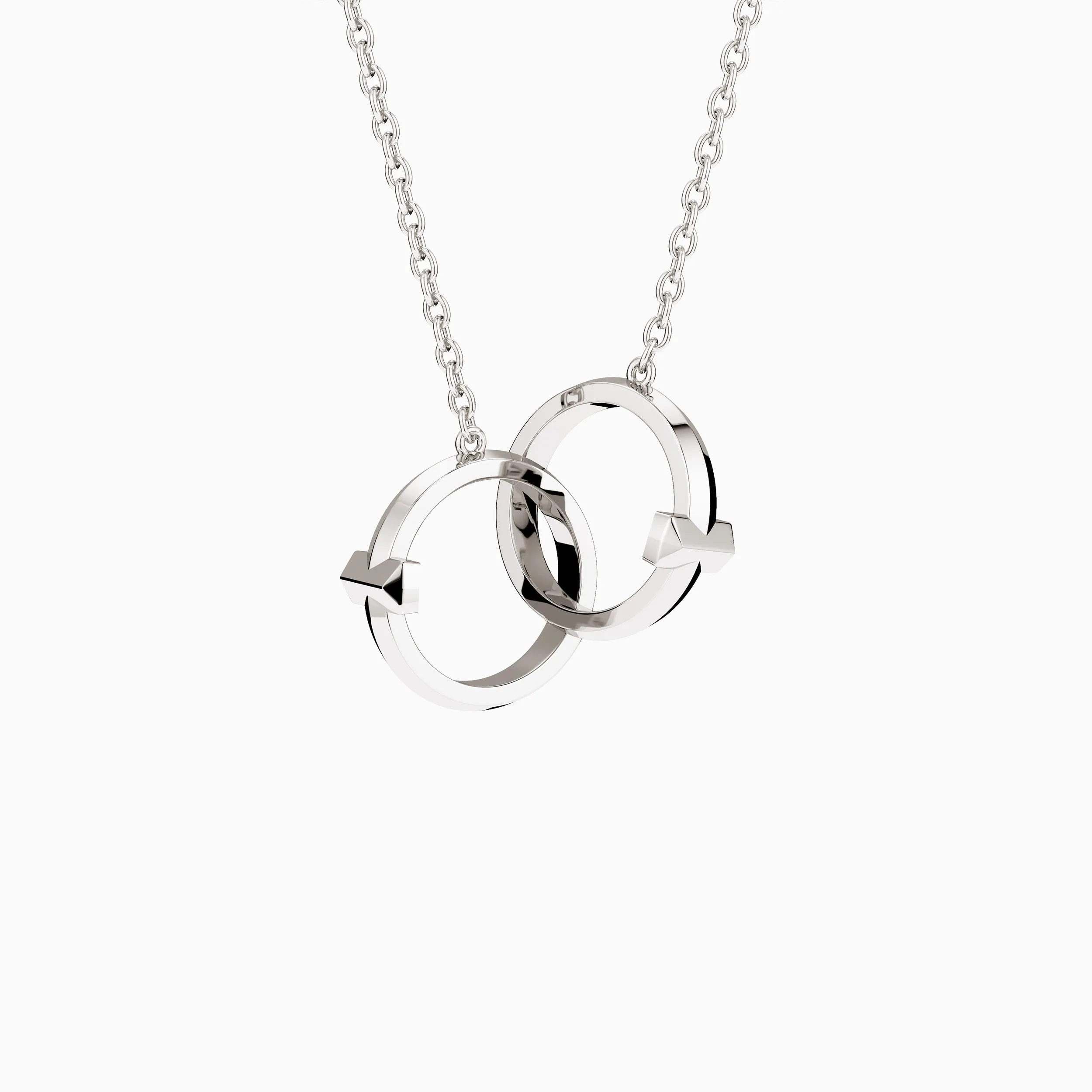 Interlocking Infinite Circular Cross Necklace sold by Vanimy Jewelry product image thumbnail 5