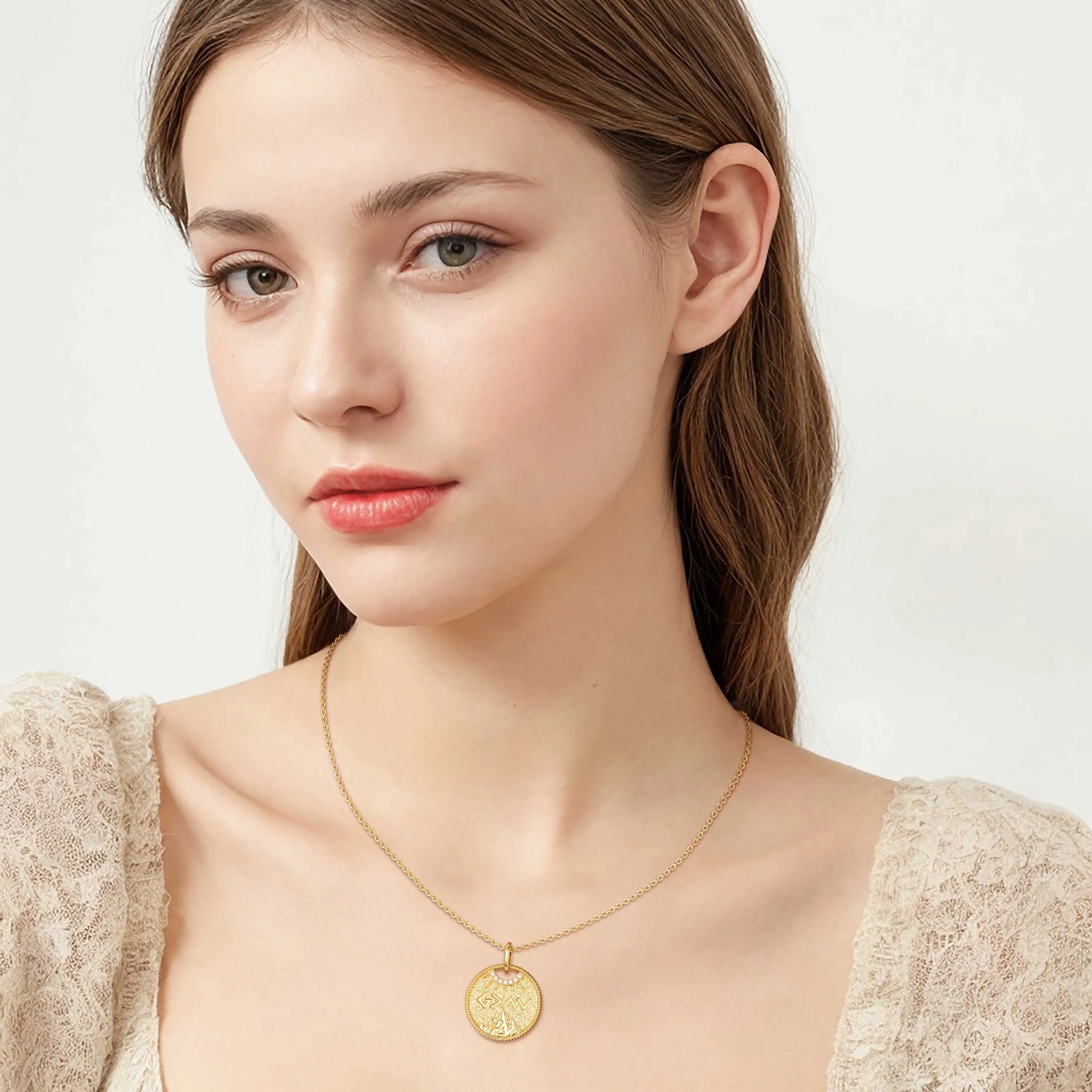 Highs And Lows Gold Coin Necklace sold by Vanimy Jewelry product image thumbnail 3