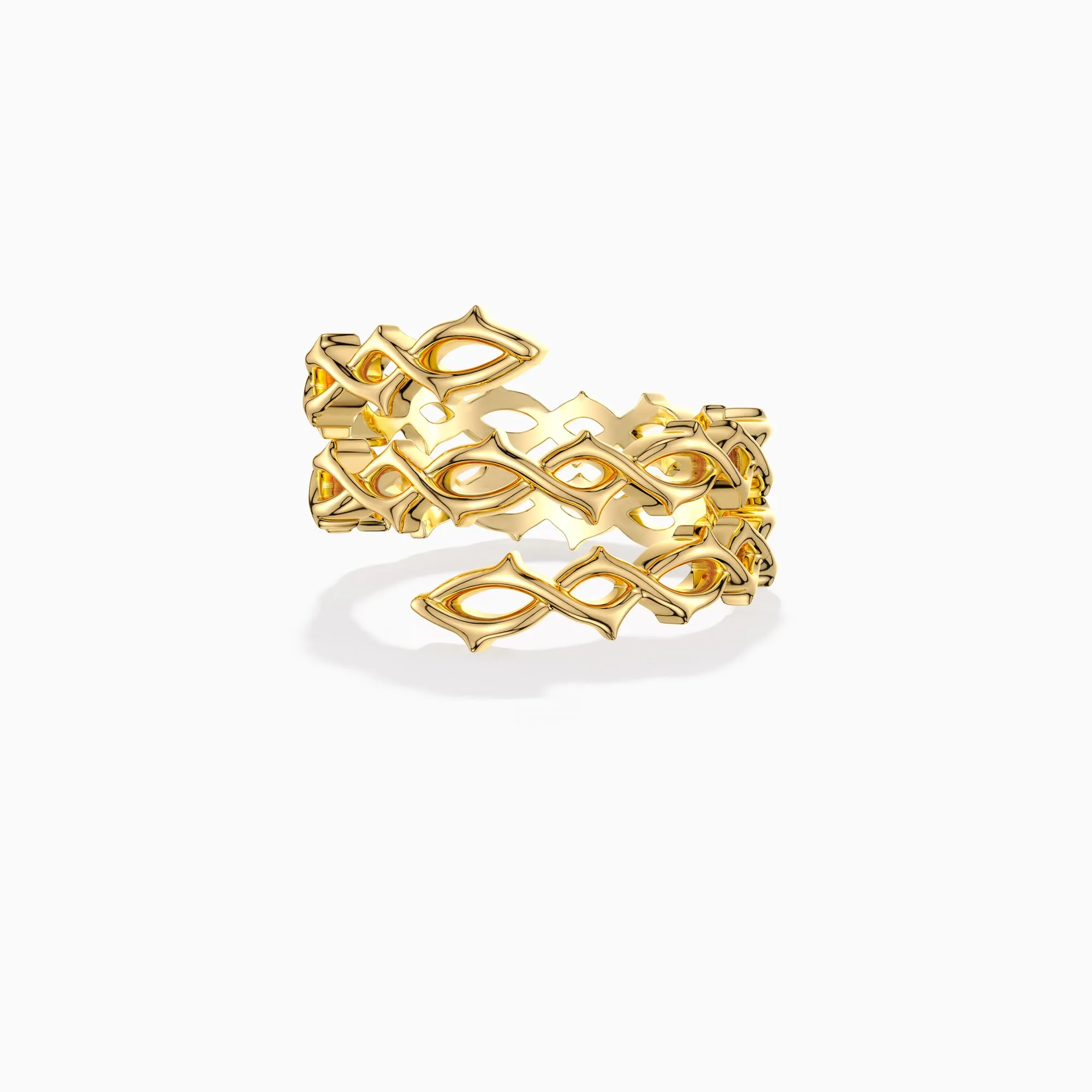 Thorns Wavy Wrap Ring sold by Vanimy Jewelry