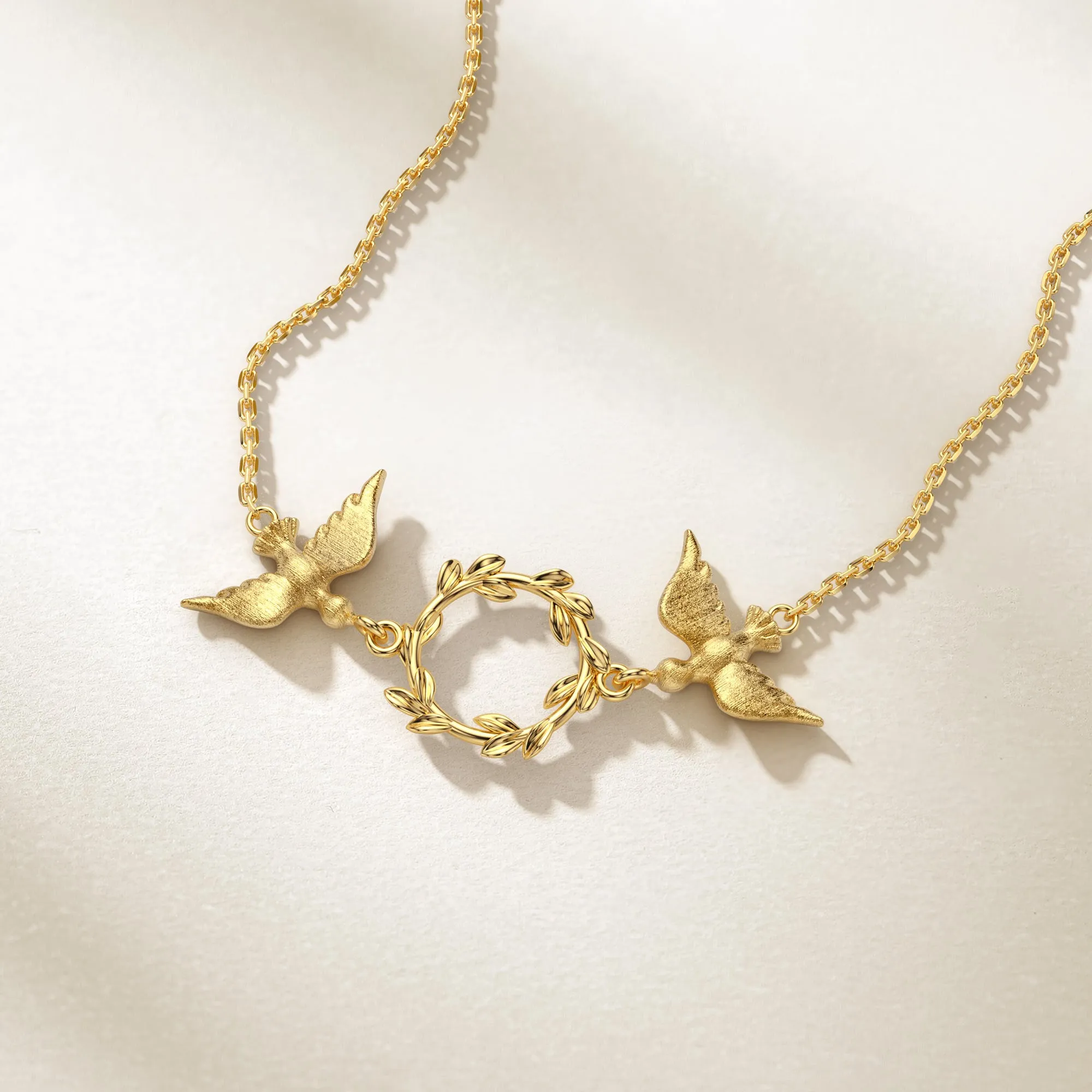 Dove Olive Branch Necklace sold by Vanimy Jewelry product image thumbnail 2