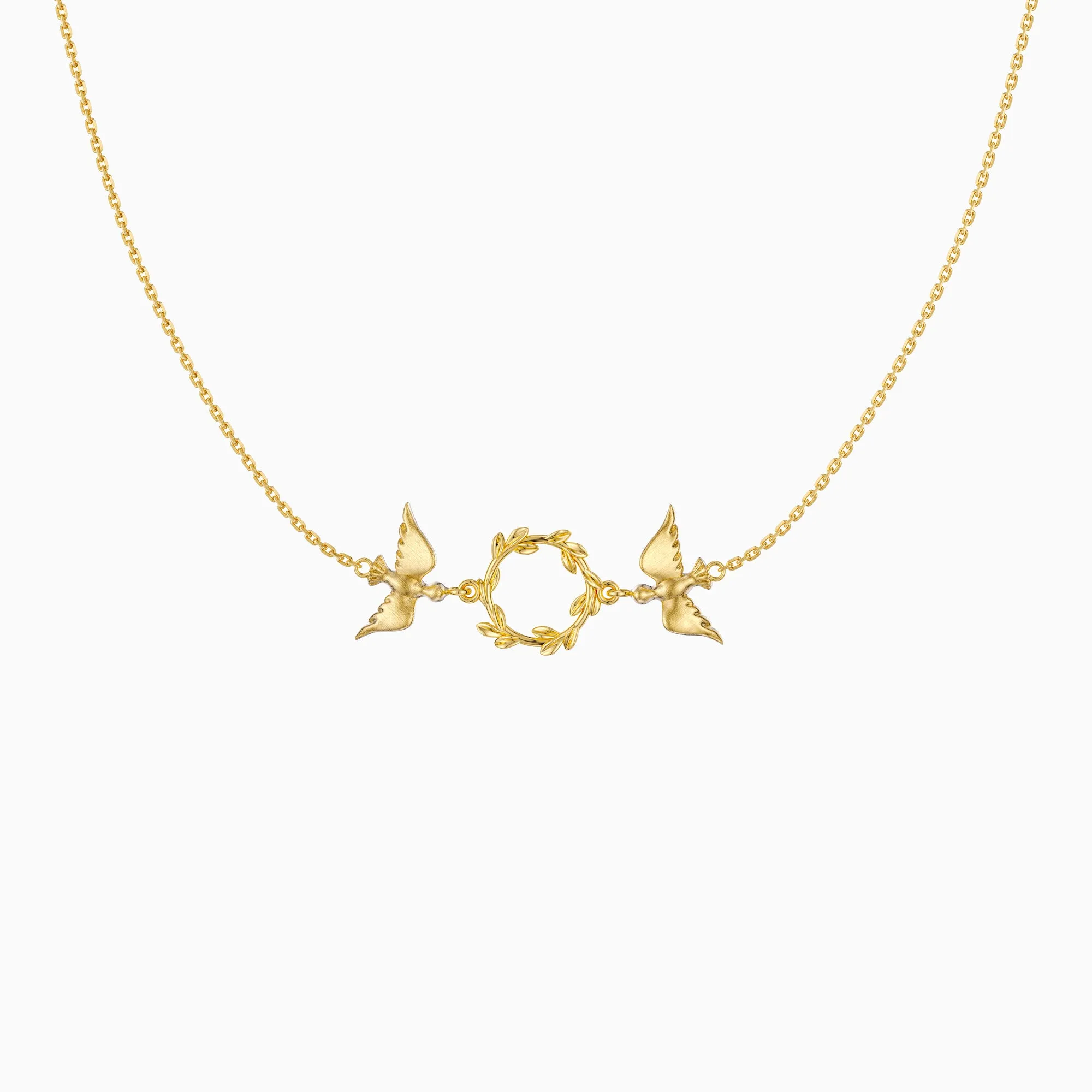 Dove Olive Branch Necklace sold by Vanimy Jewelry