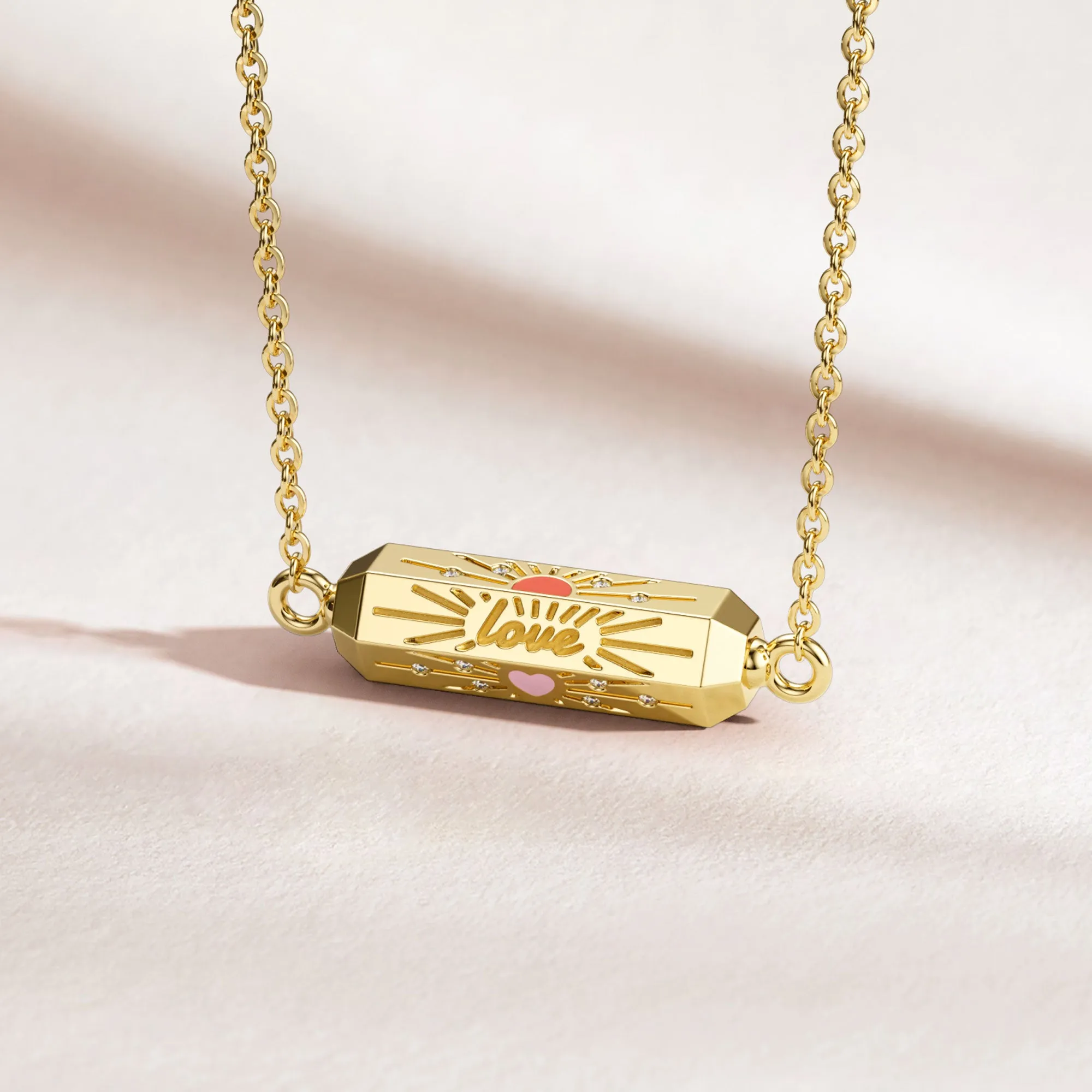 Love Faith Hope Cross Spinner Necklace sold by Vanimy Jewelry product image thumbnail 2