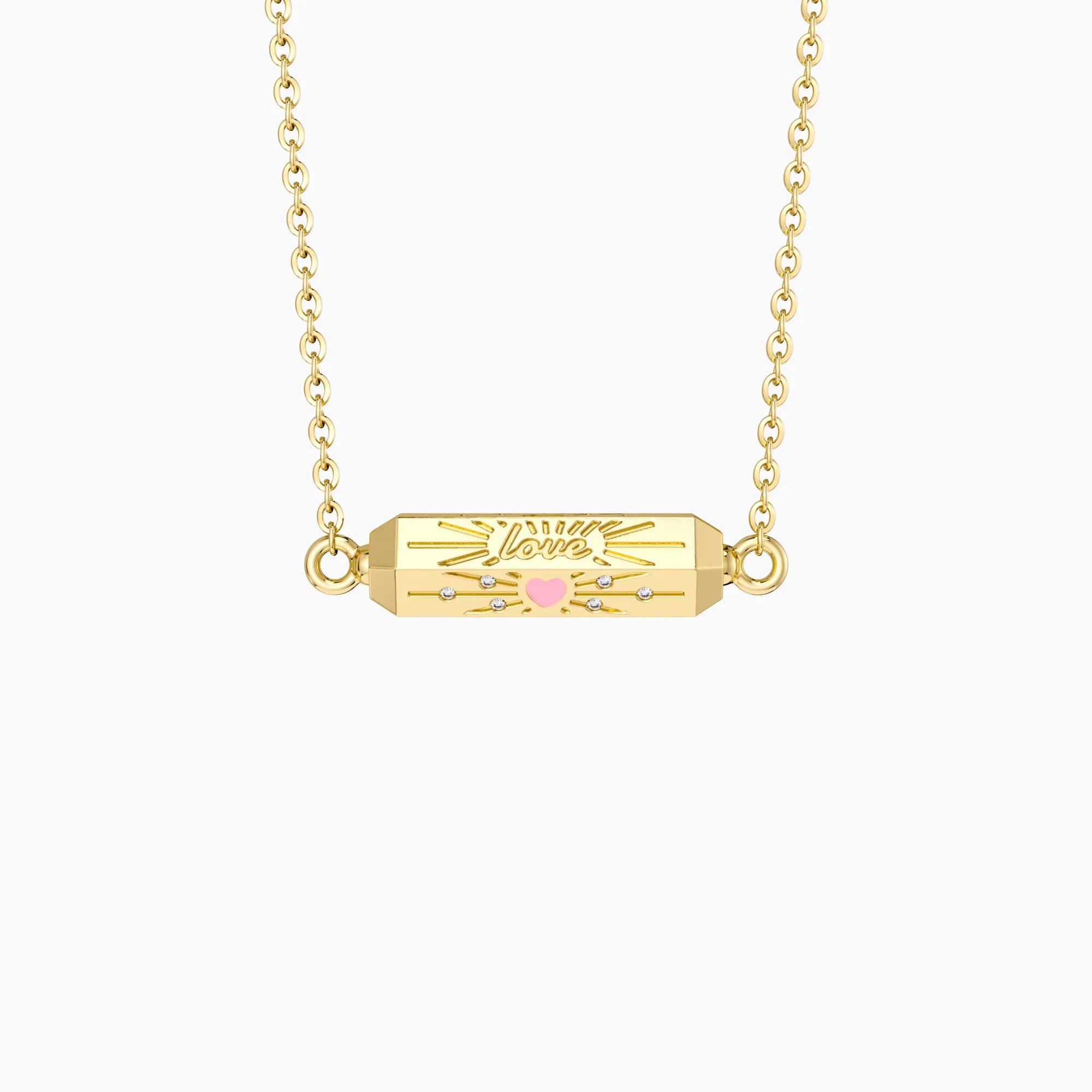 Love Faith Hope Cross Spinner Necklace sold by Vanimy Jewelry