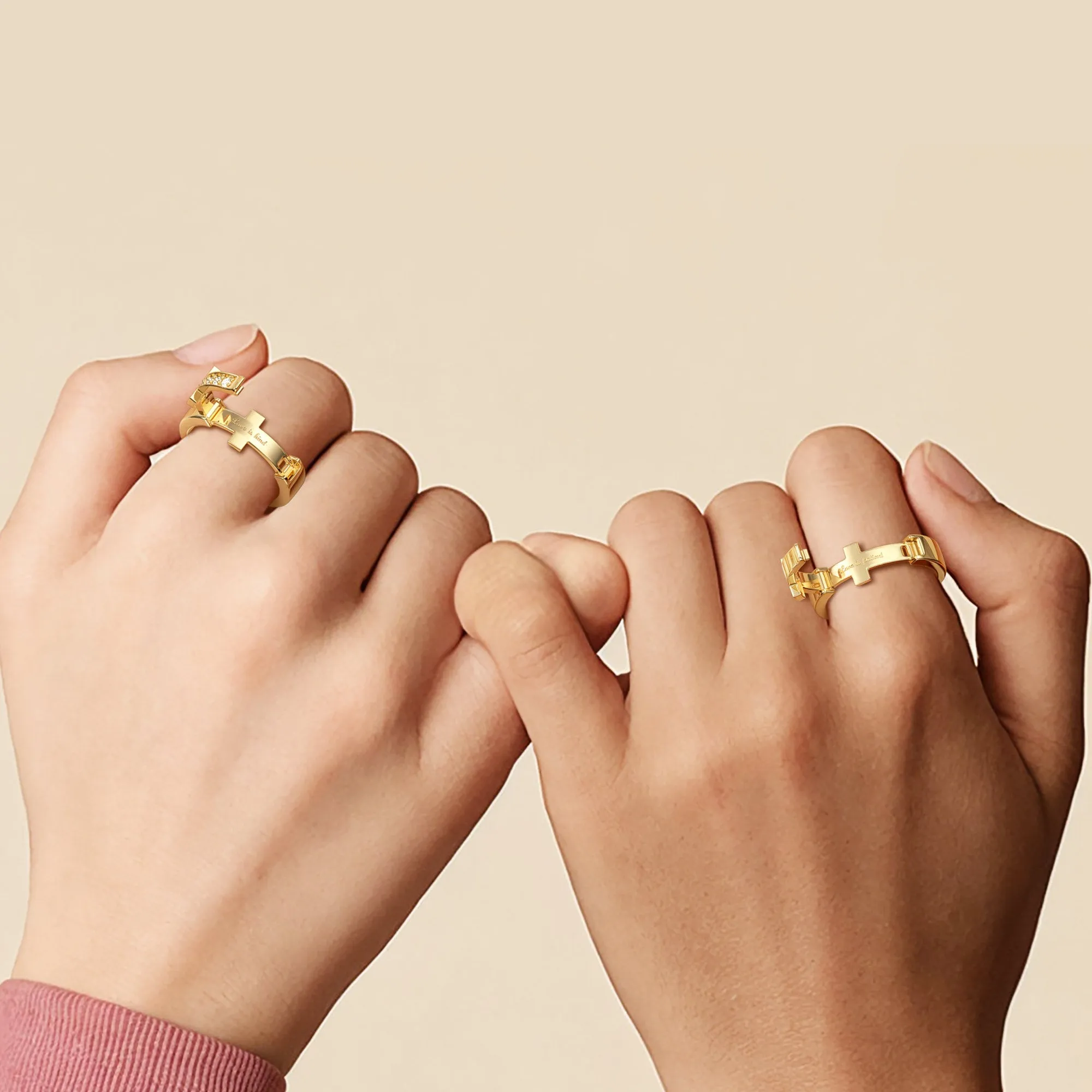 Eternal Love Cross Promise Ring sold by Vanimy Jewelry product image thumbnail 4