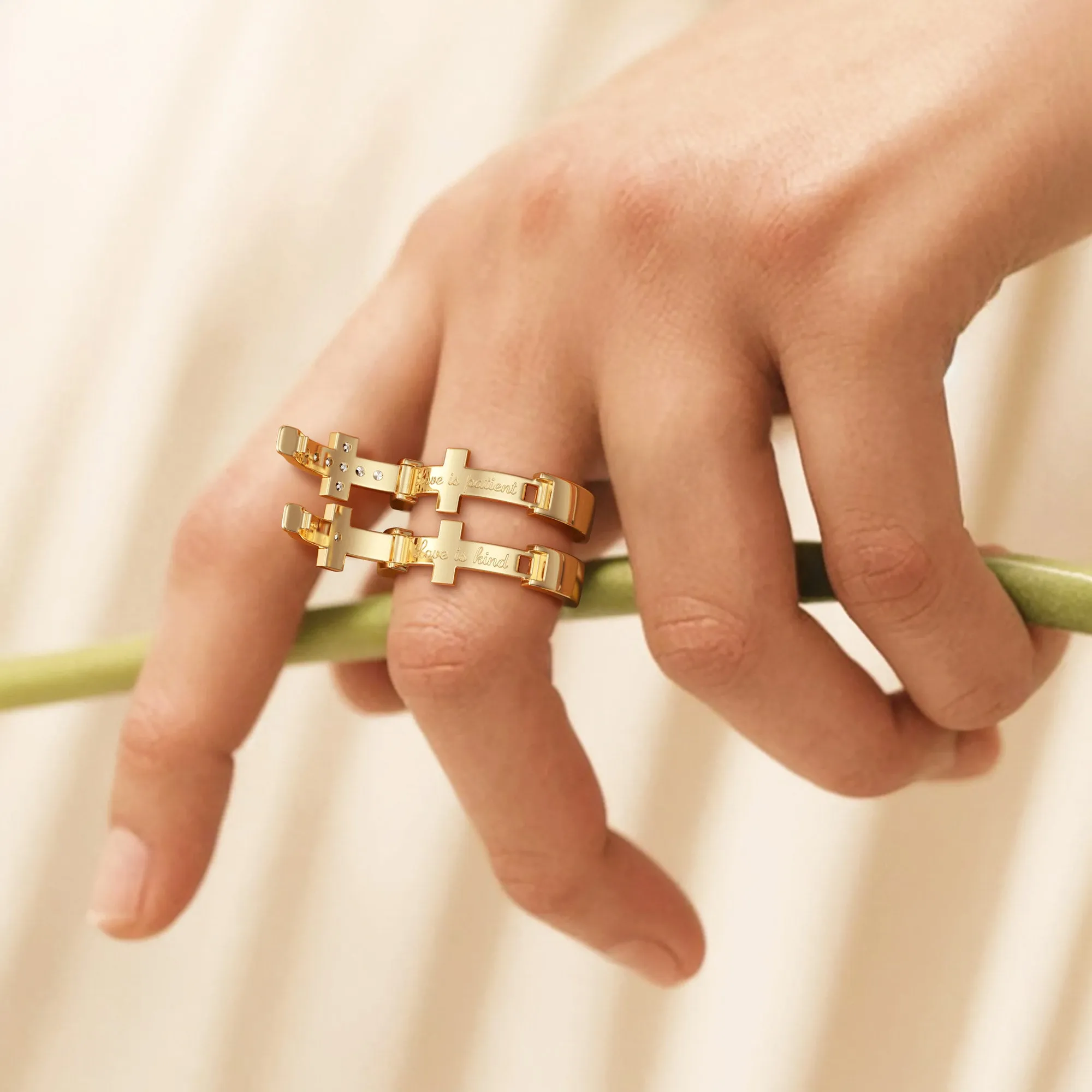 Eternal Love Cross Promise Ring sold by Vanimy Jewelry product image thumbnail 2