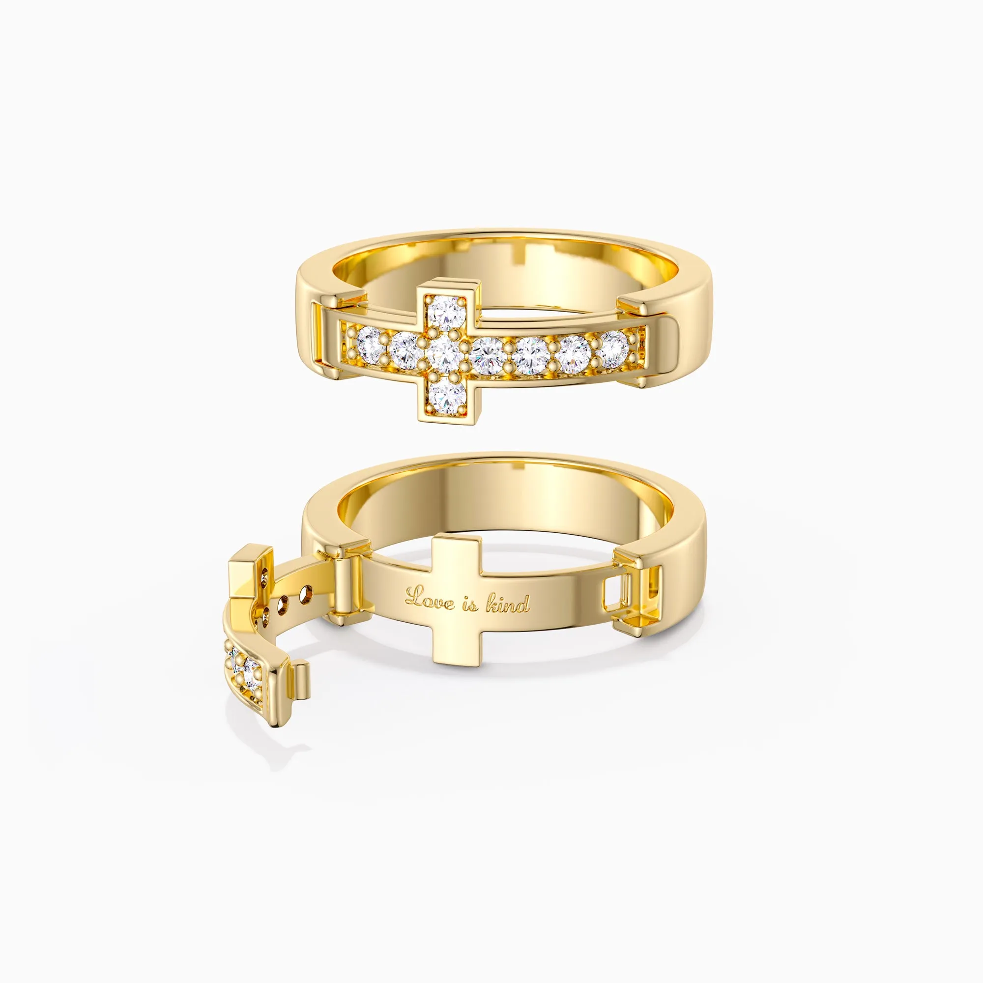 Eternal Love Cross Promise Ring sold by Vanimy Jewelry