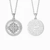Divine Radiance Cross Protection Prayer Medallion Pendant Necklace sold by Vanimy Jewelry