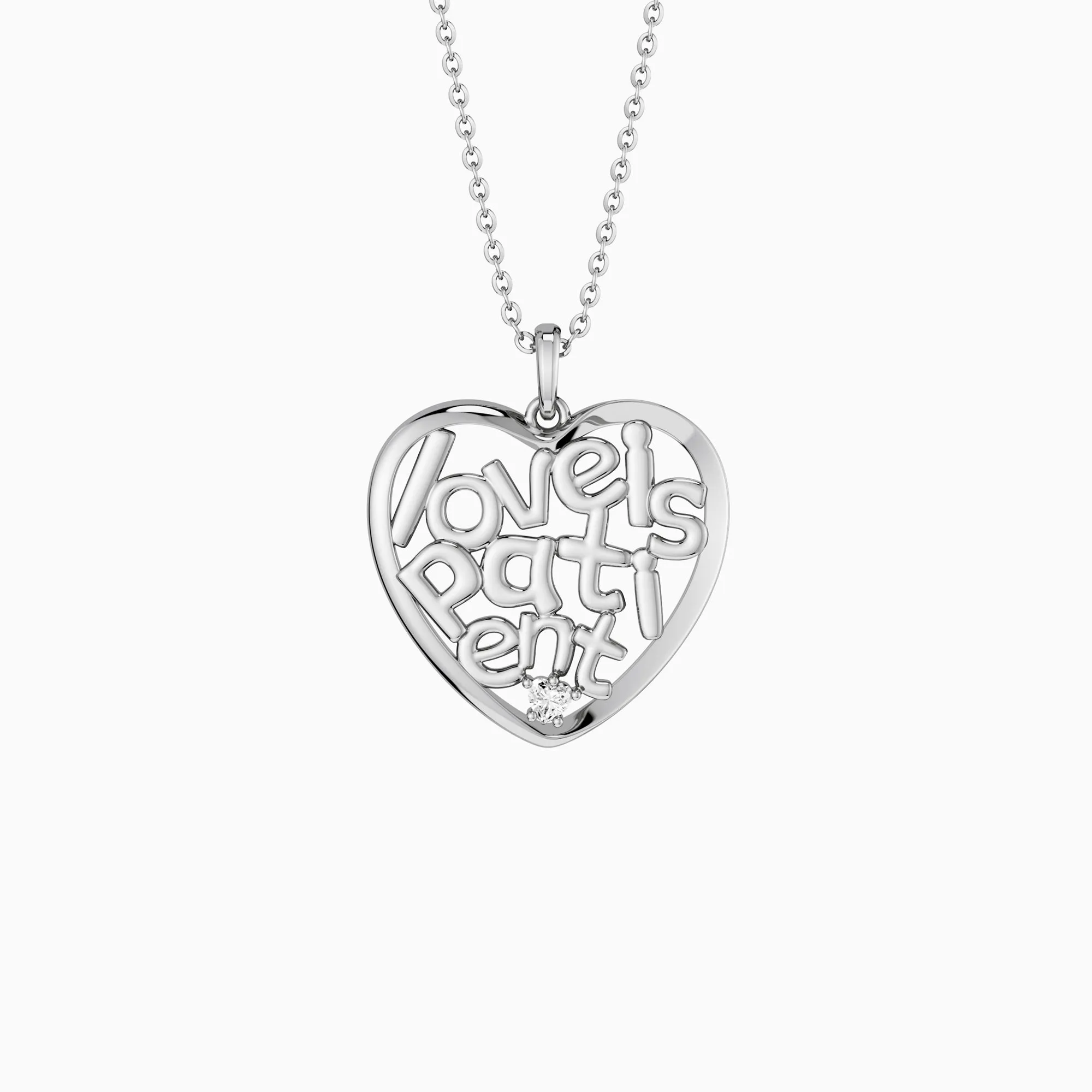 'Love Is Patient' Infinite Love Heart Pendant Necklace sold by Vanimy Jewelry product image thumbnail 5