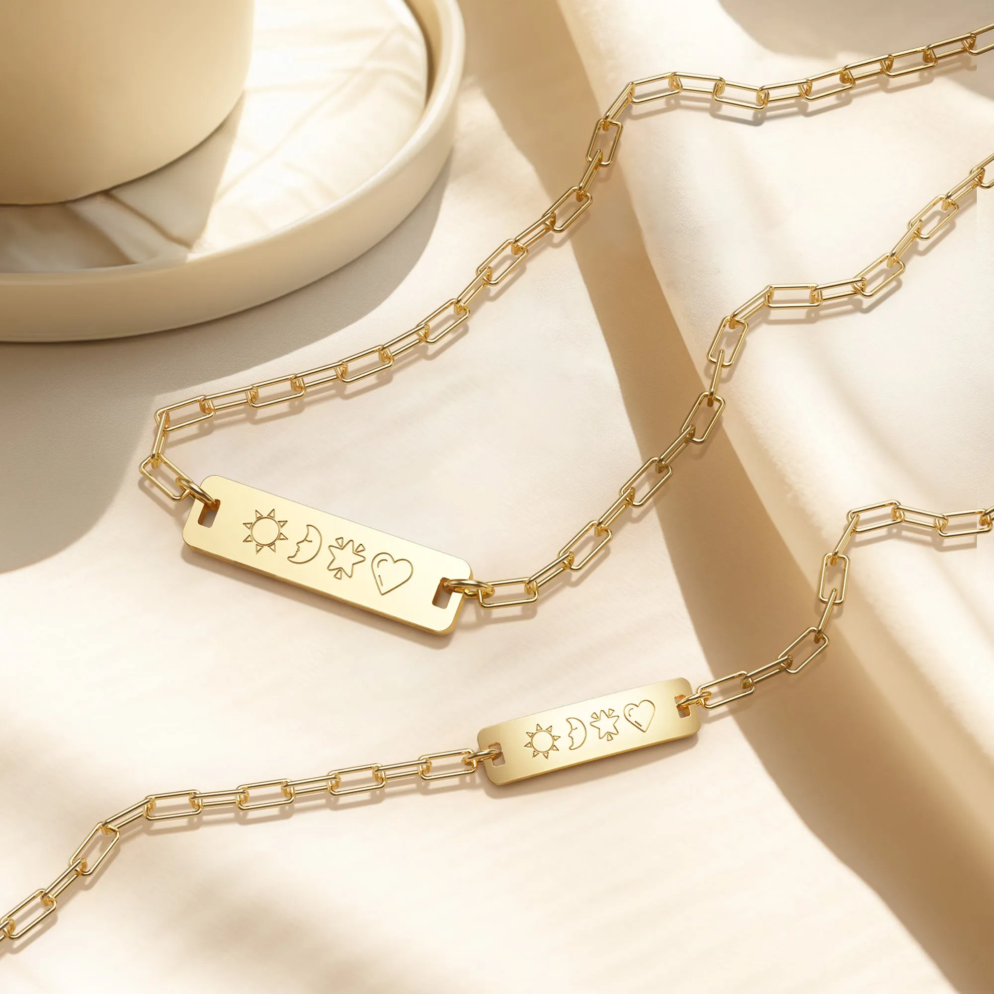 Celestial Love Token Emoji Bracelet sold by Vanimy Jewelry product image thumbnail 5