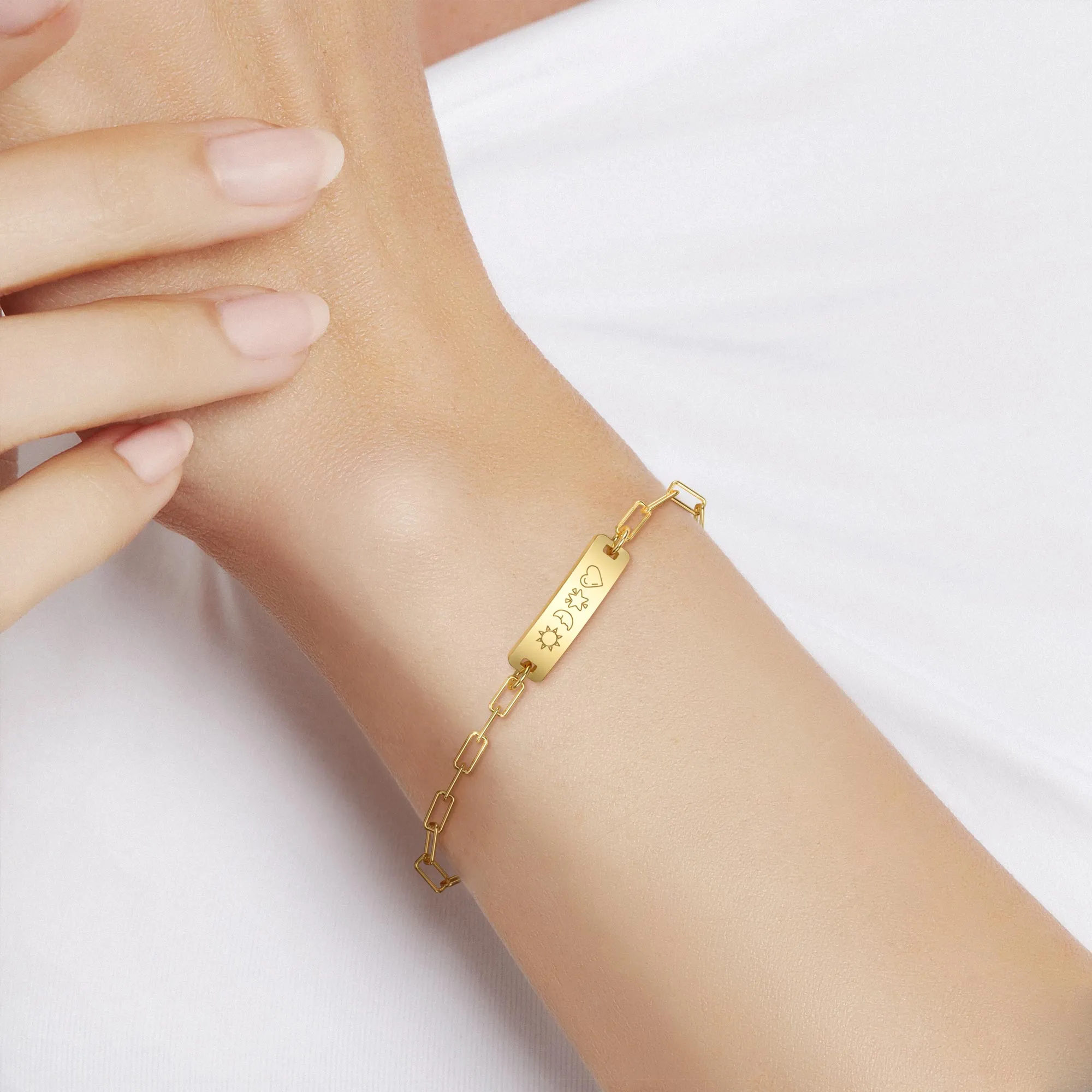 Celestial Love Token Emoji Bracelet sold by Vanimy Jewelry product image thumbnail 3