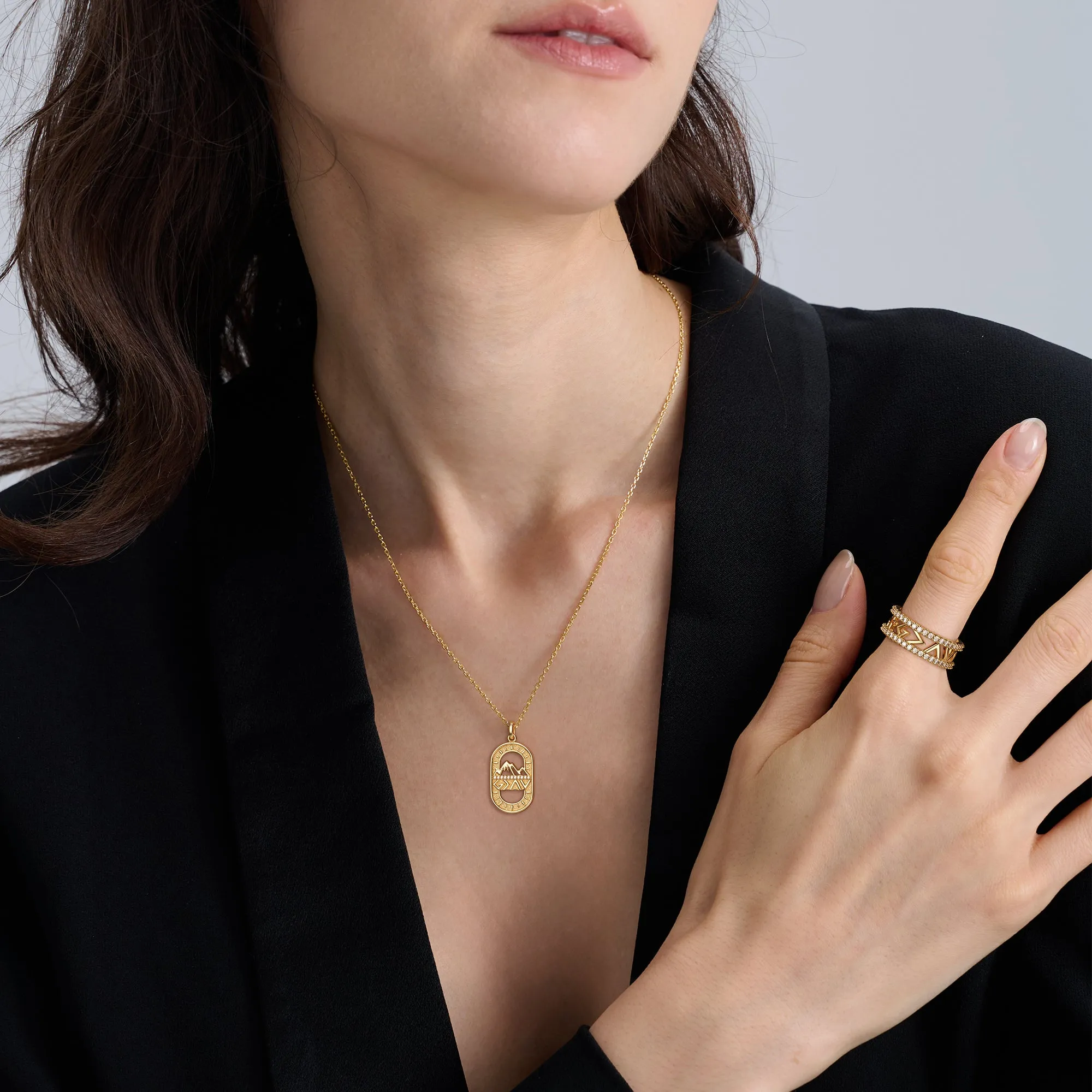 God is Greater Than Highs and Lows Pendant Necklace sold by Vanimy Jewelry product image thumbnail 4