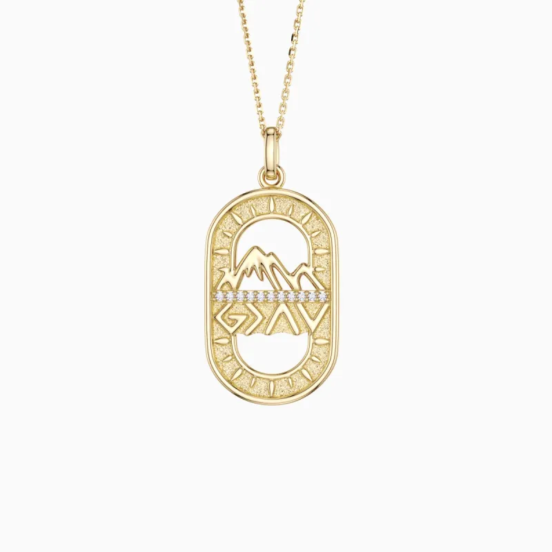 God is Greater Than Highs and Lows Pendant Necklace sold by Vanimy Jewelry
