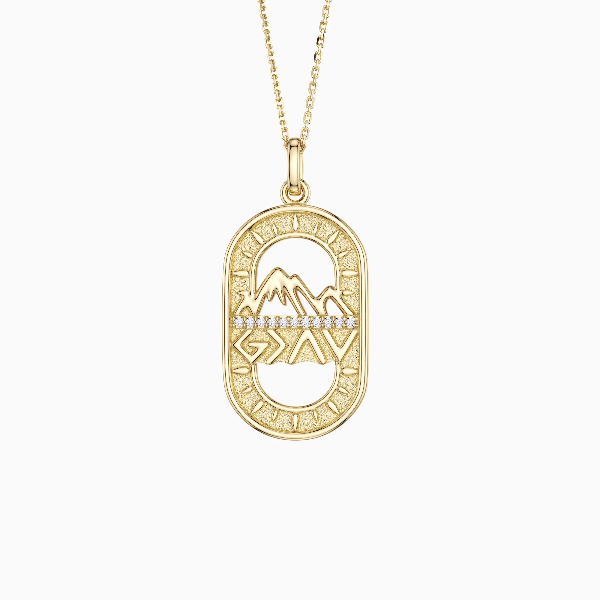 God is Greater Than Highs and Lows Pendant Necklace sold by Vanimy Jewelry