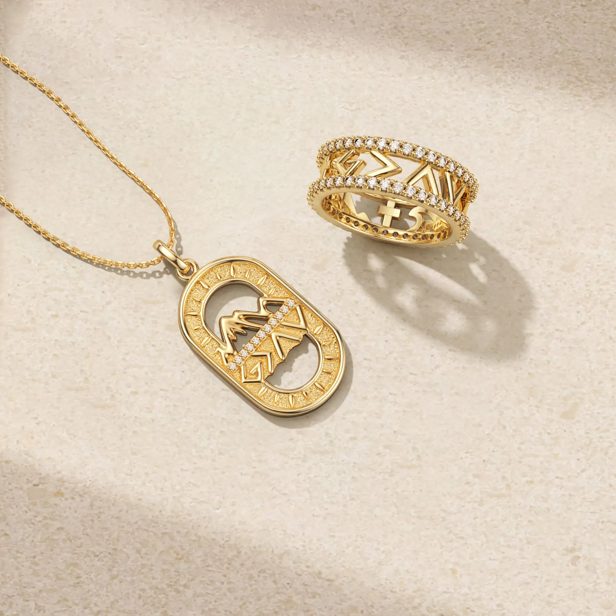 God is Greater Than Highs and Lows Pendant Necklace sold by Vanimy Jewelry product image thumbnail 2