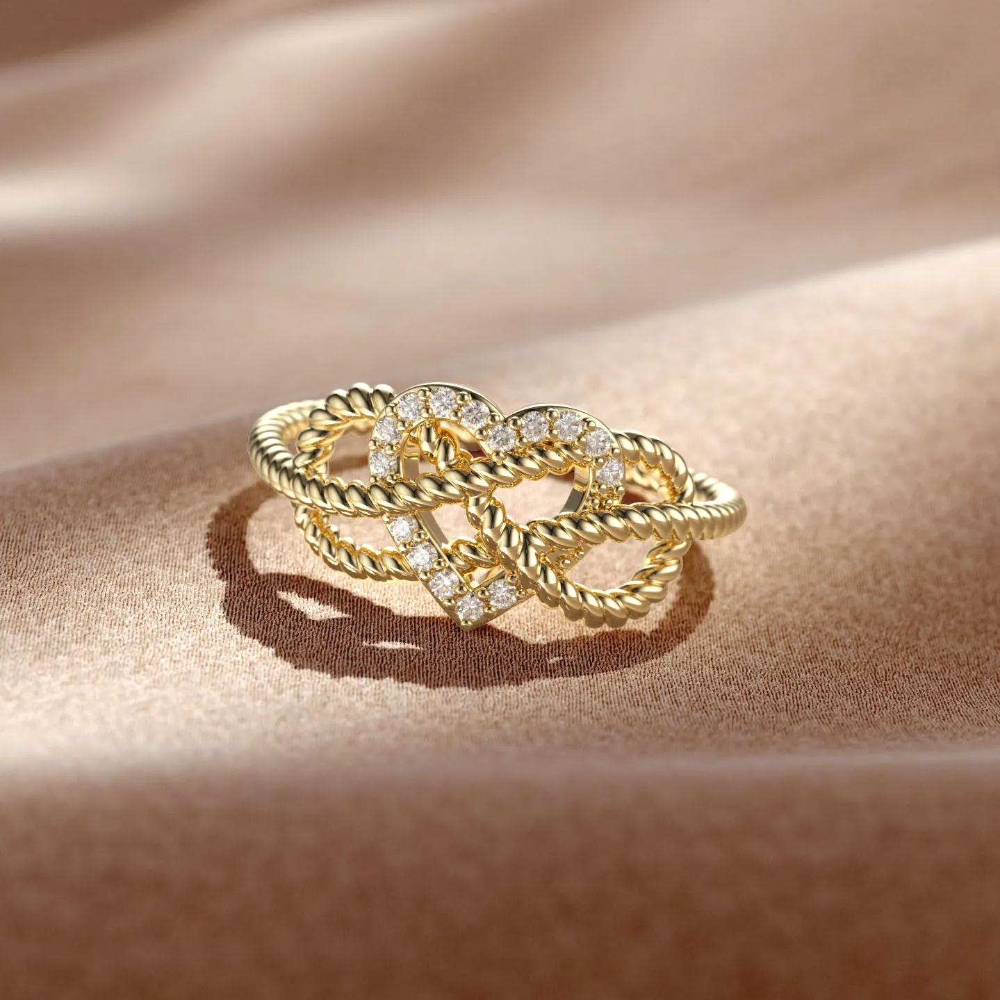 Heart Knot Ring sold by Vanimy Jewelry product image thumbnail 2