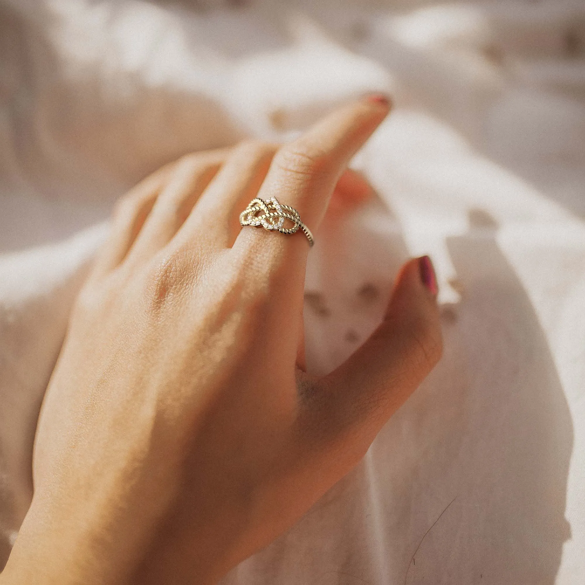 Heart Knot Ring sold by Vanimy Jewelry product image thumbnail 3