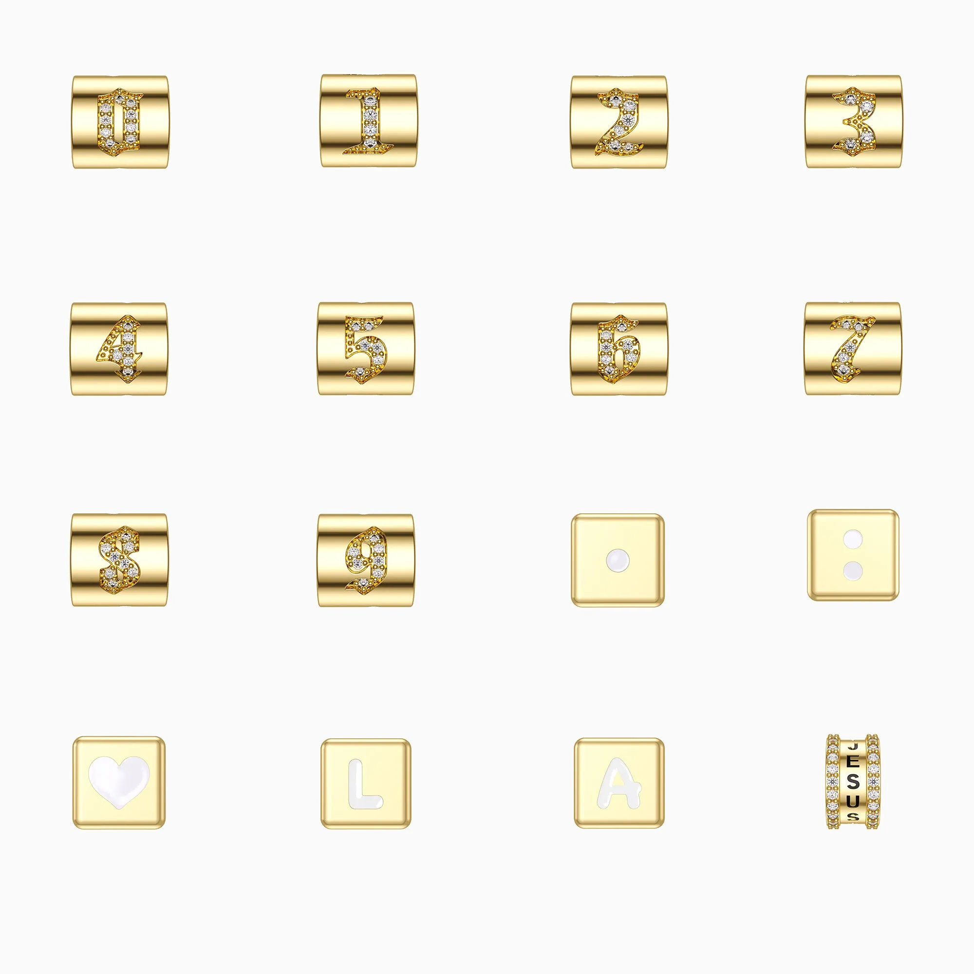 Number 3 Cut-out Cross Bead Pendant sold by Vanimy Jewelry product image thumbnail 3