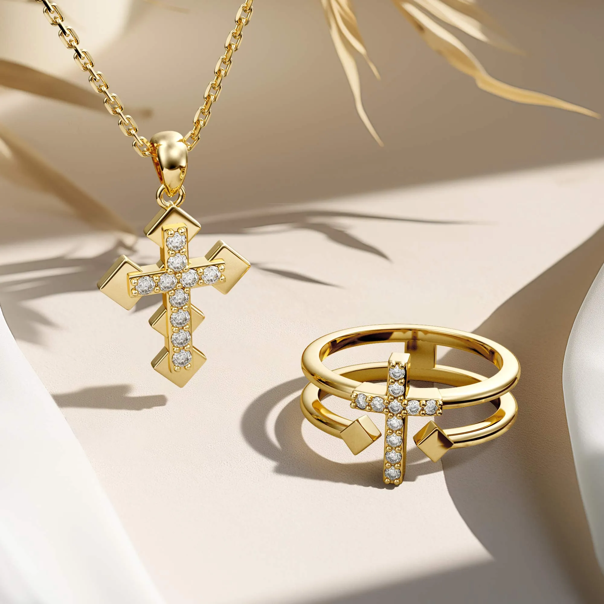 Eternity Cross Necklace sold by Vanimy Jewelry product image thumbnail 4