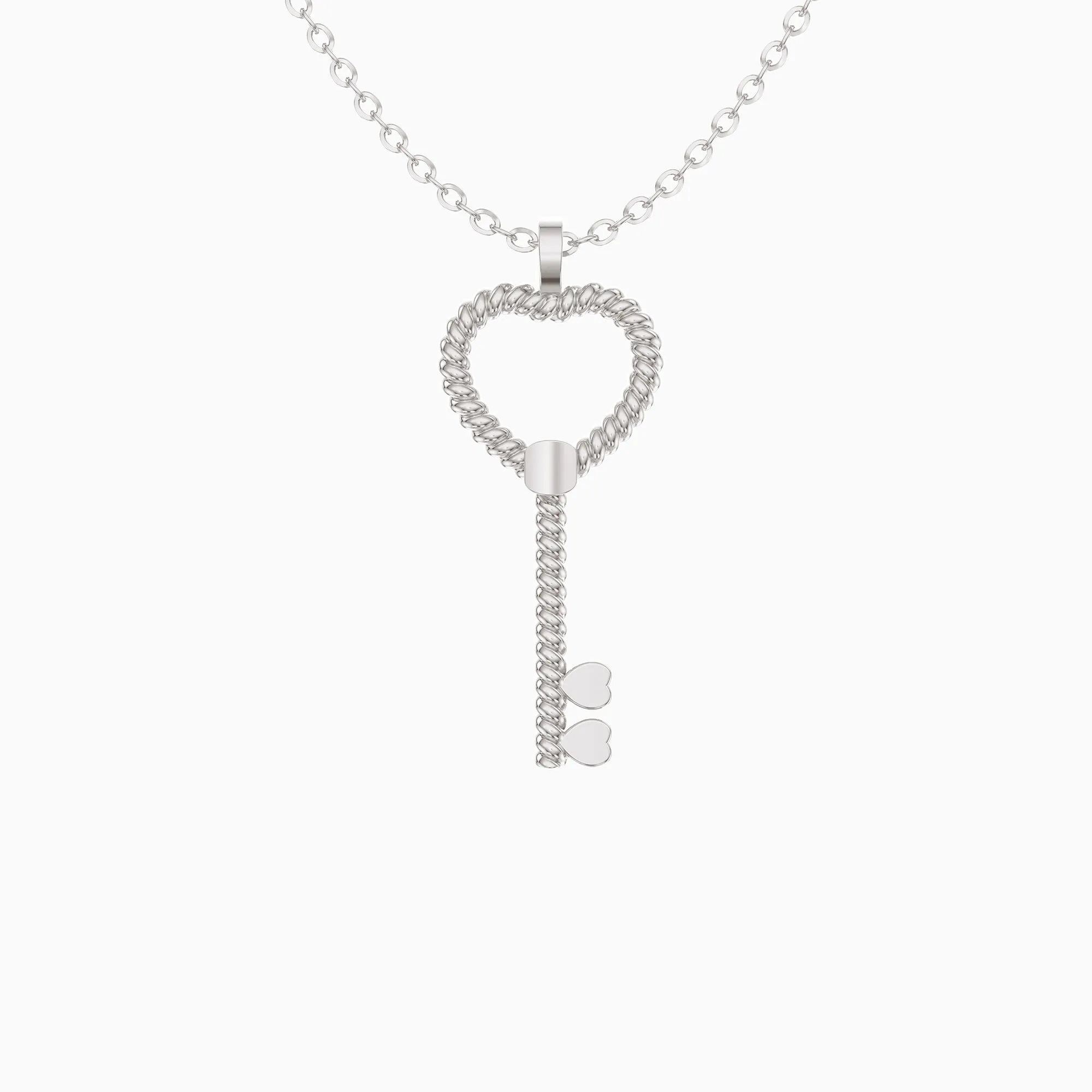 Heart Key Pendant Necklace sold by Vanimy Jewelry product image thumbnail 4