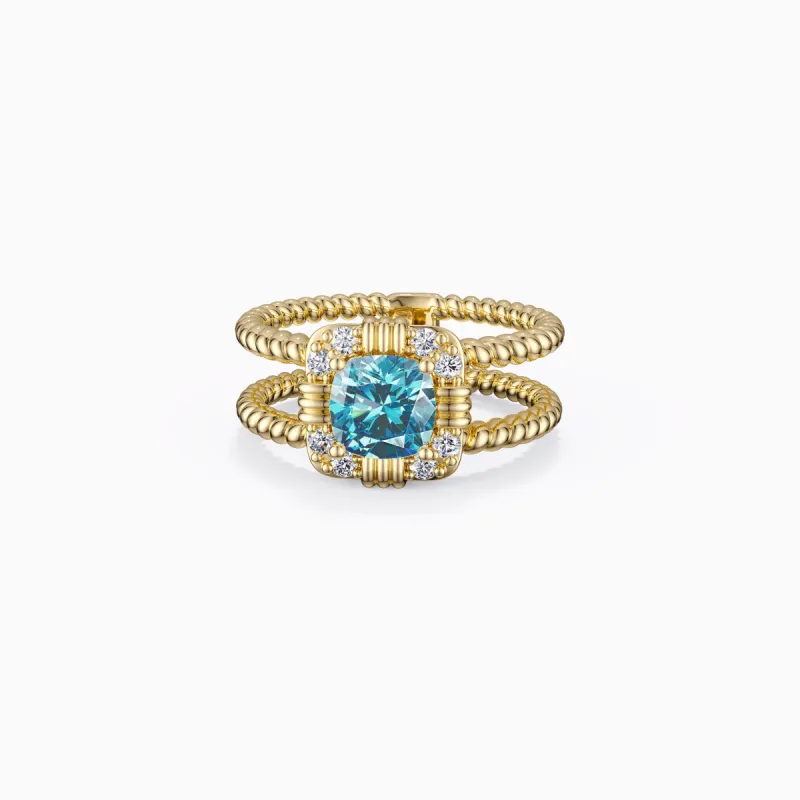 Double Twisted Rope Solitaire Ring sold by Vanimy Jewelry