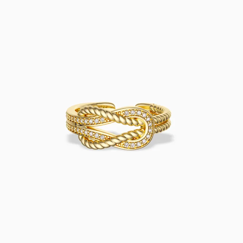Two Strands Knot Ring sold by Vanimy Jewelry