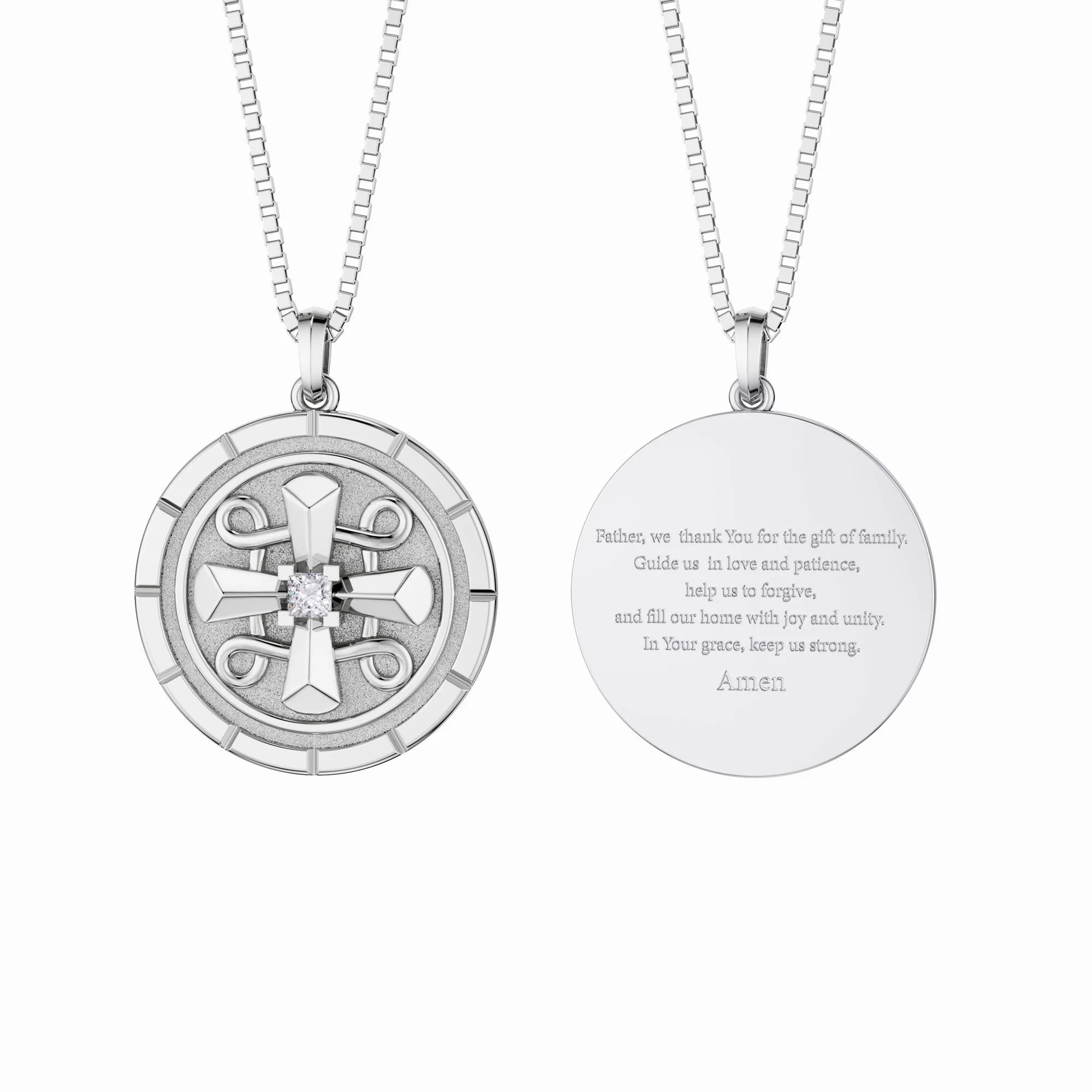 Guiding Grace Cross Medallion Necklace sold by Vanimy Jewelry