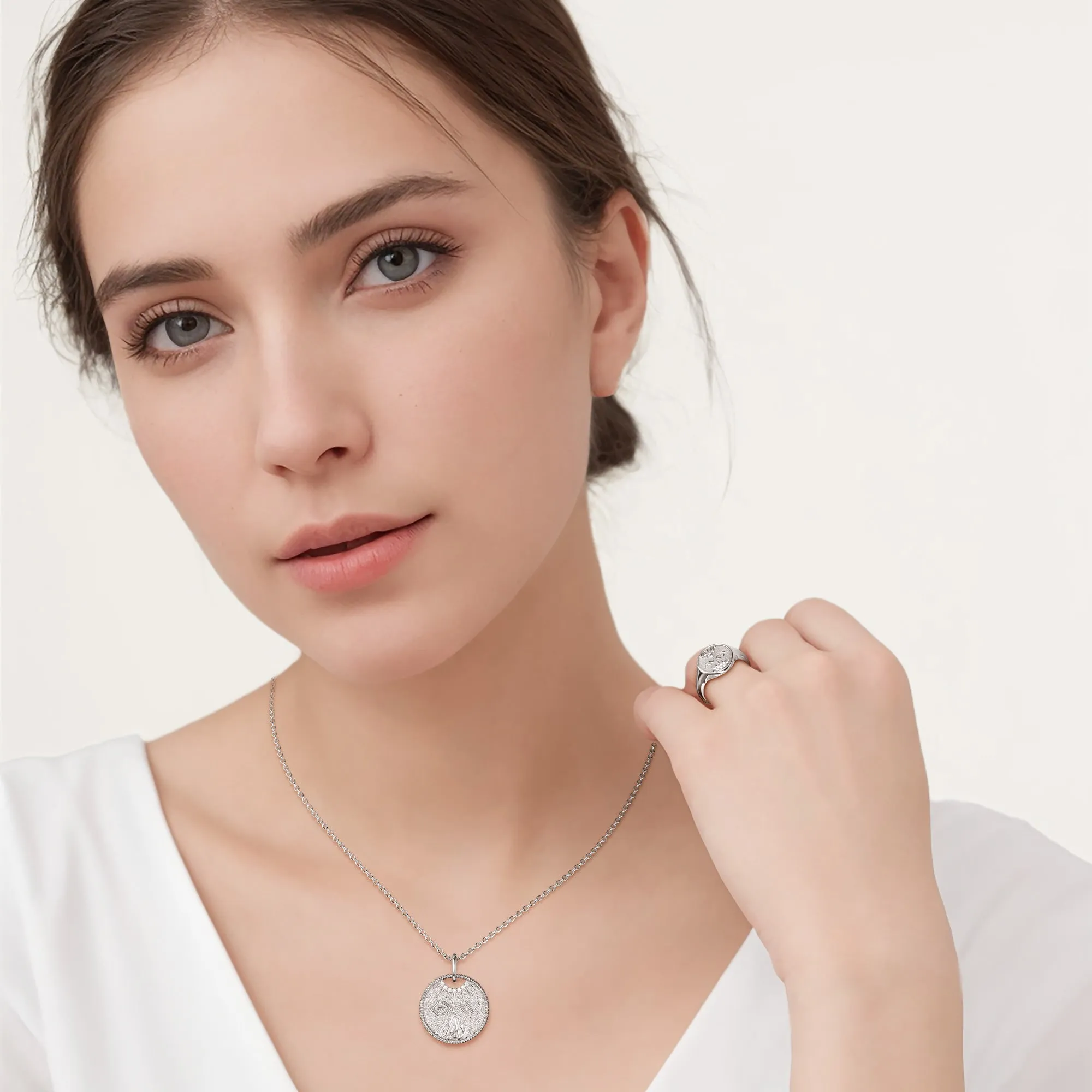 Highs And Lows Gold Coin Necklace sold by Vanimy Jewelry product image thumbnail 2