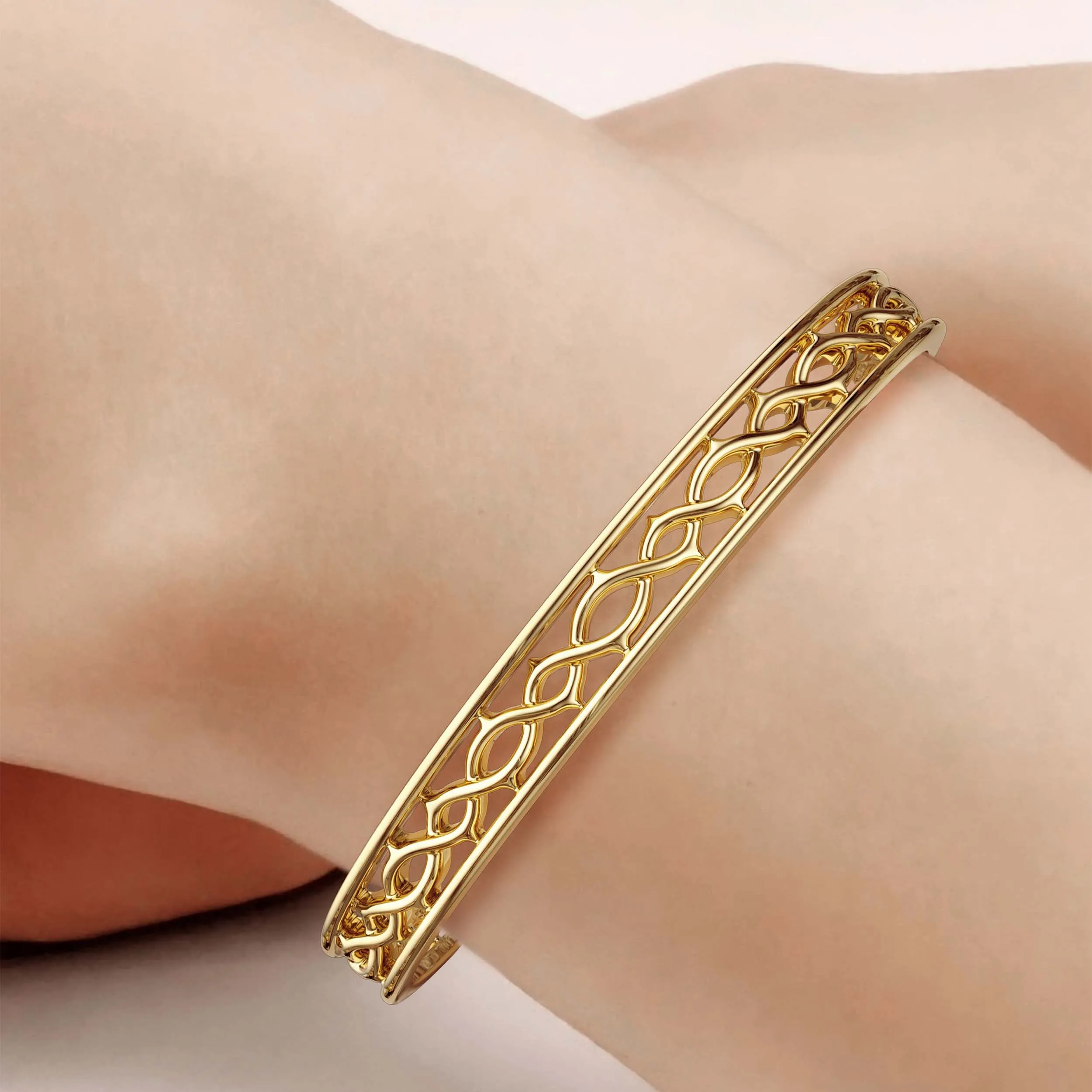 Divine Crown of Thorns Hollow Bangle sold by Vanimy Jewelry product image thumbnail 2