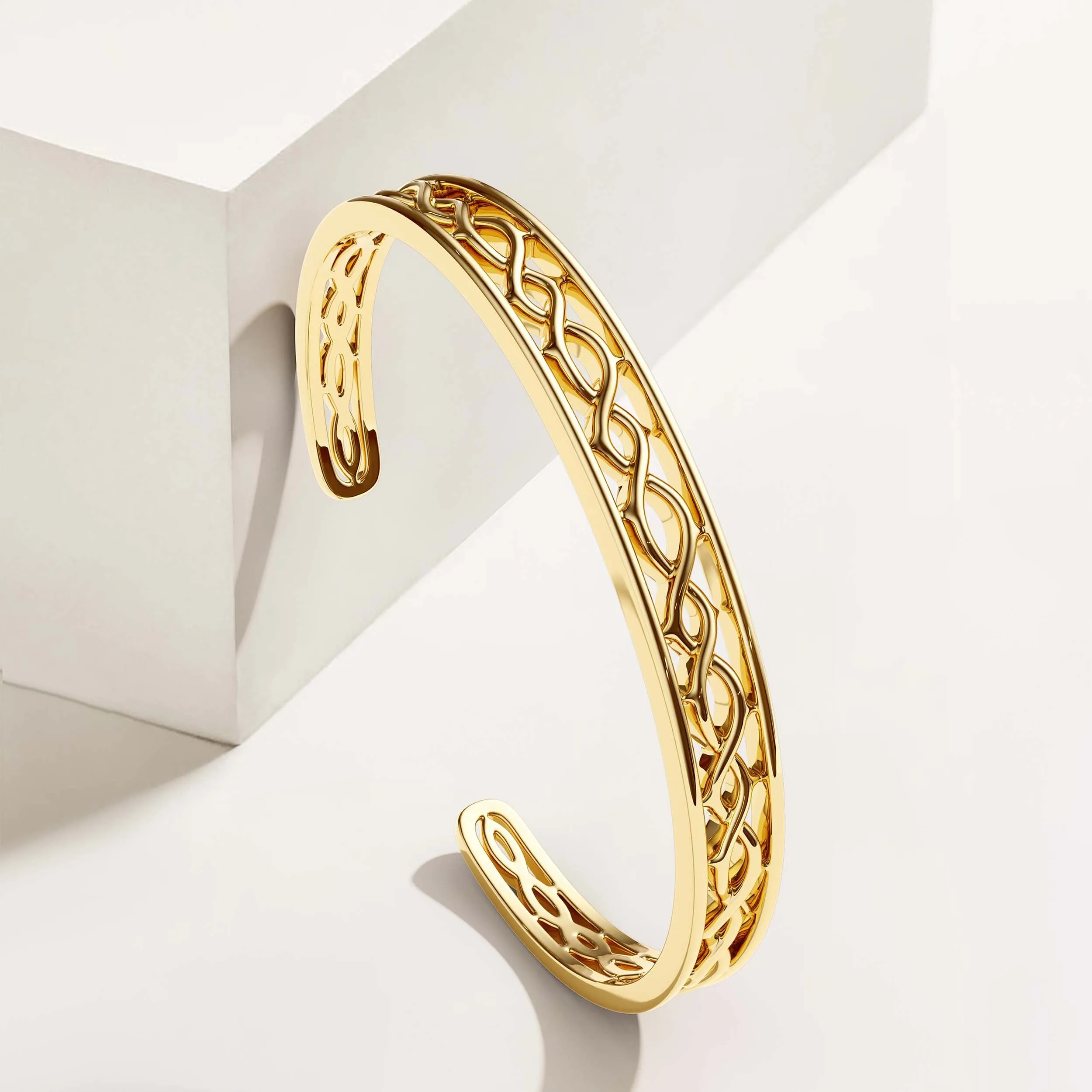 Divine Crown of Thorns Hollow Bangle sold by Vanimy Jewelry product image thumbnail 4