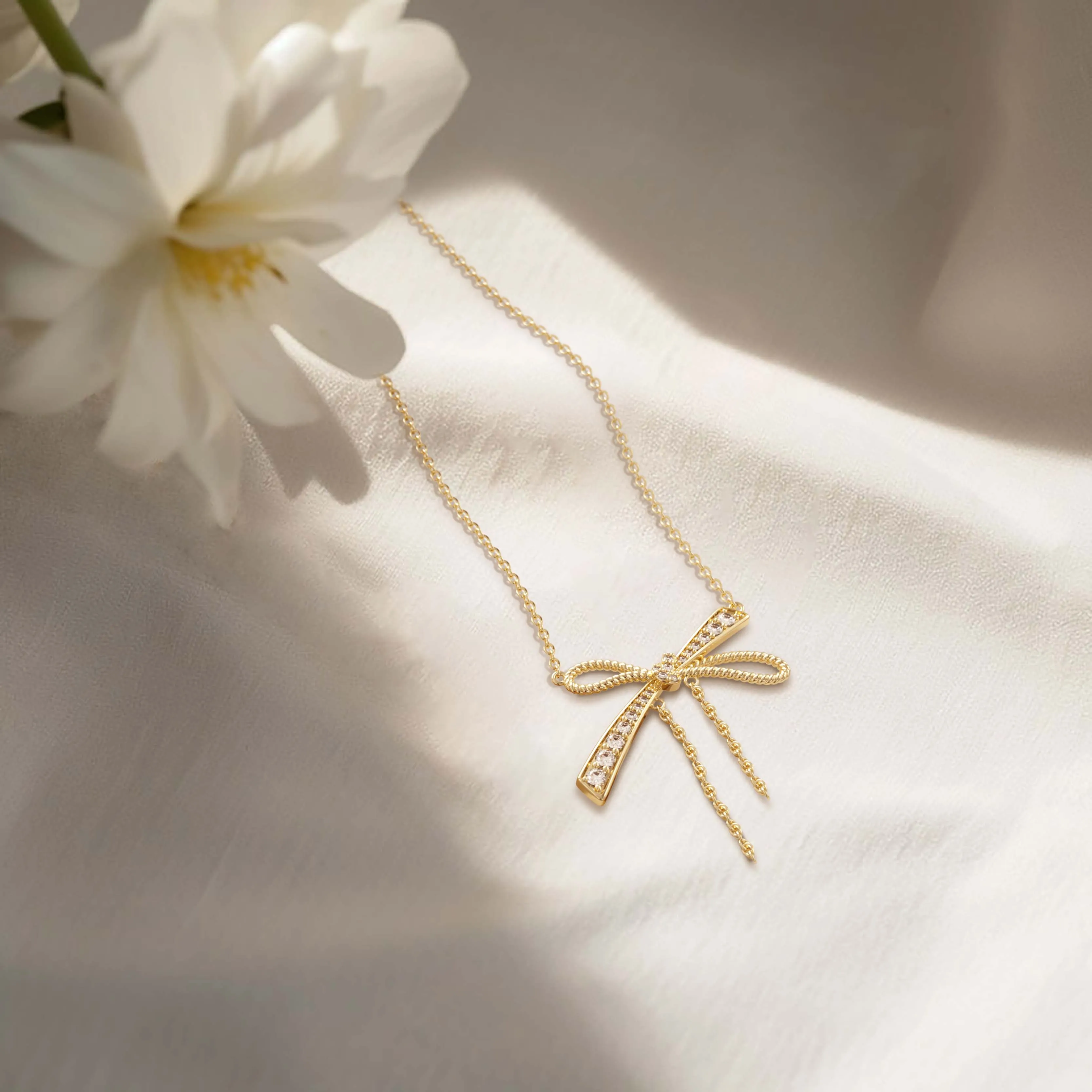 Butterfly Knot Necklace sold by Vanimy Jewelry product image thumbnail 5